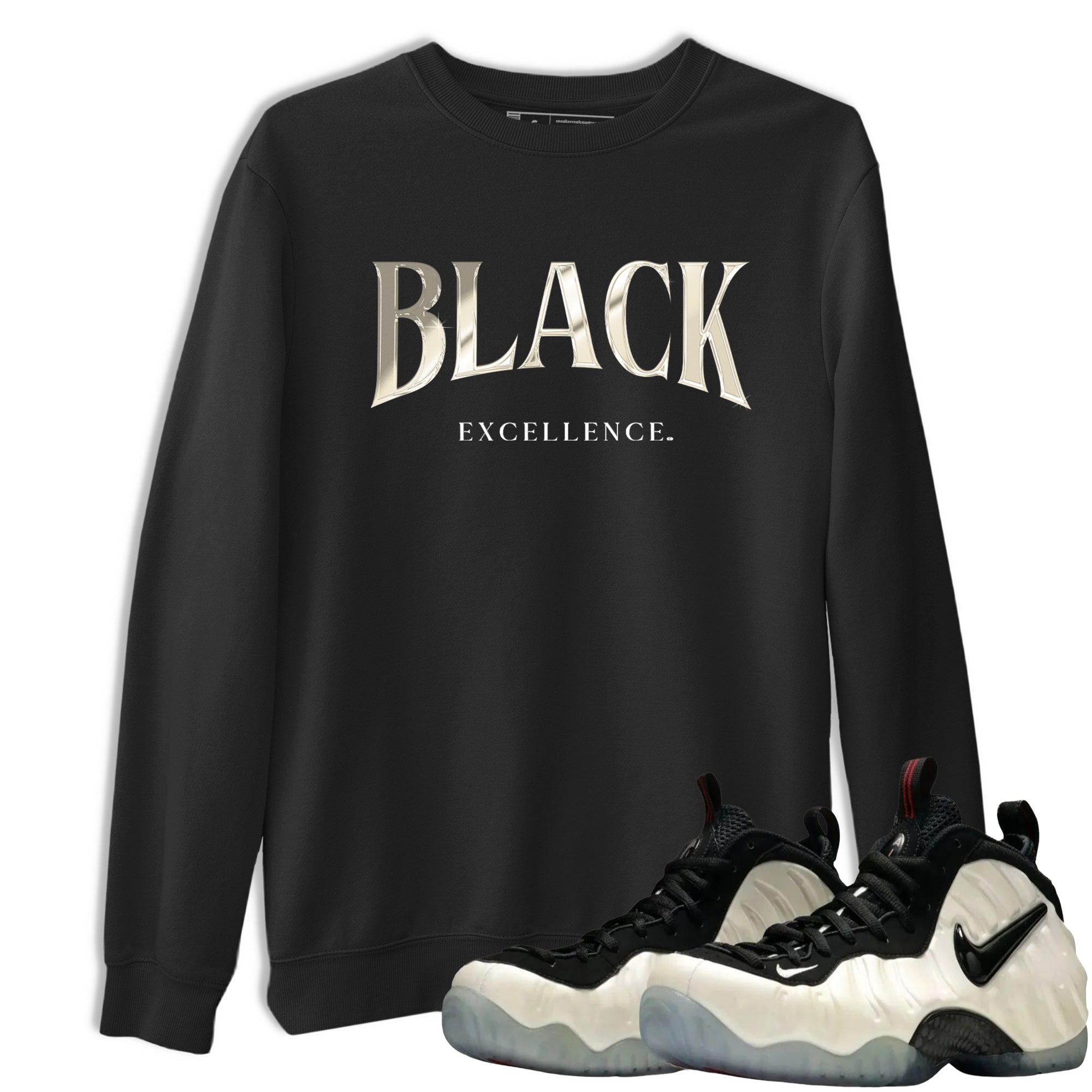 Sneaker Threads  Sneaker Tees To Match Air Foamposite One Pearl  Black Excellence Graphic Tee Black 1. Perfect for Jordan releases 2025 colorways.