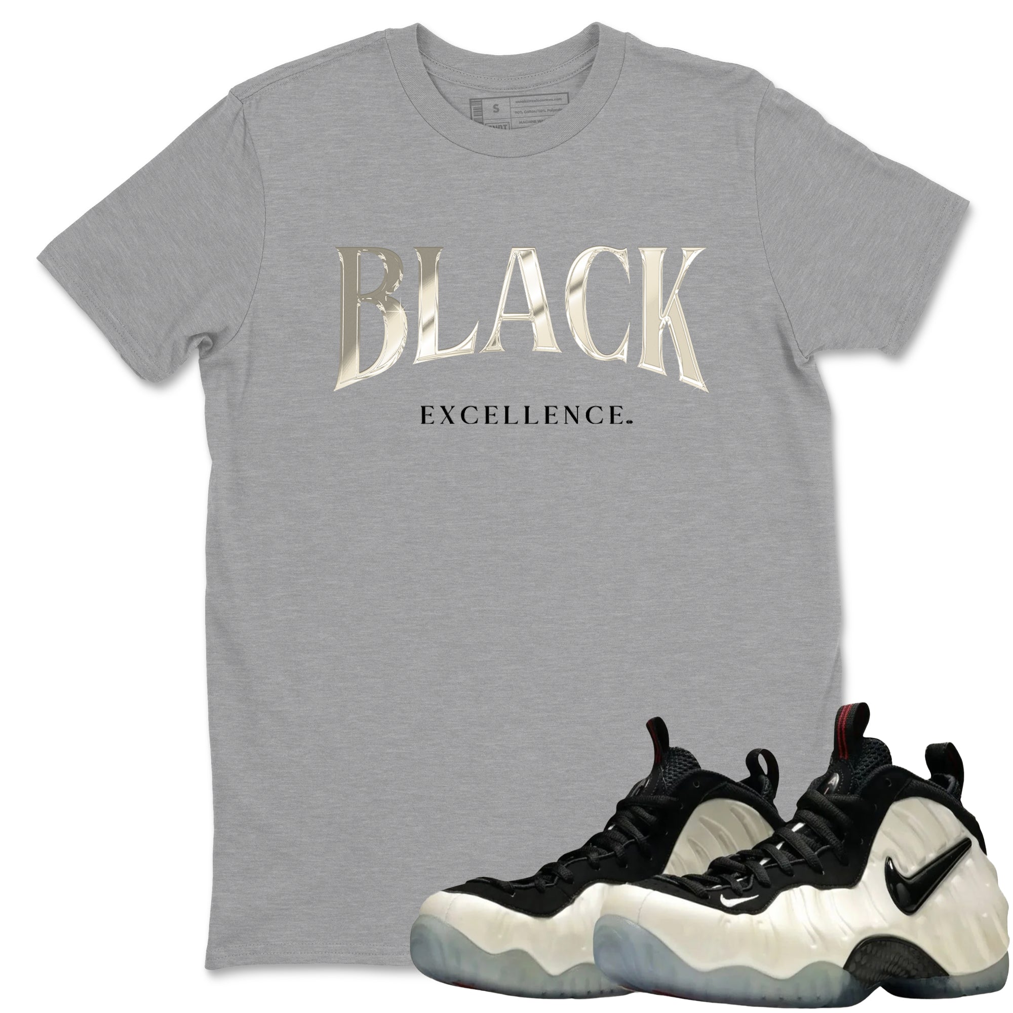 Sneaker Threads  Sneaker Tees To Match Air Foamposite One Pearl  Black Excellence Graphic Tee Heather Grey 1. Perfect for Jordan releases 2025 colorways.