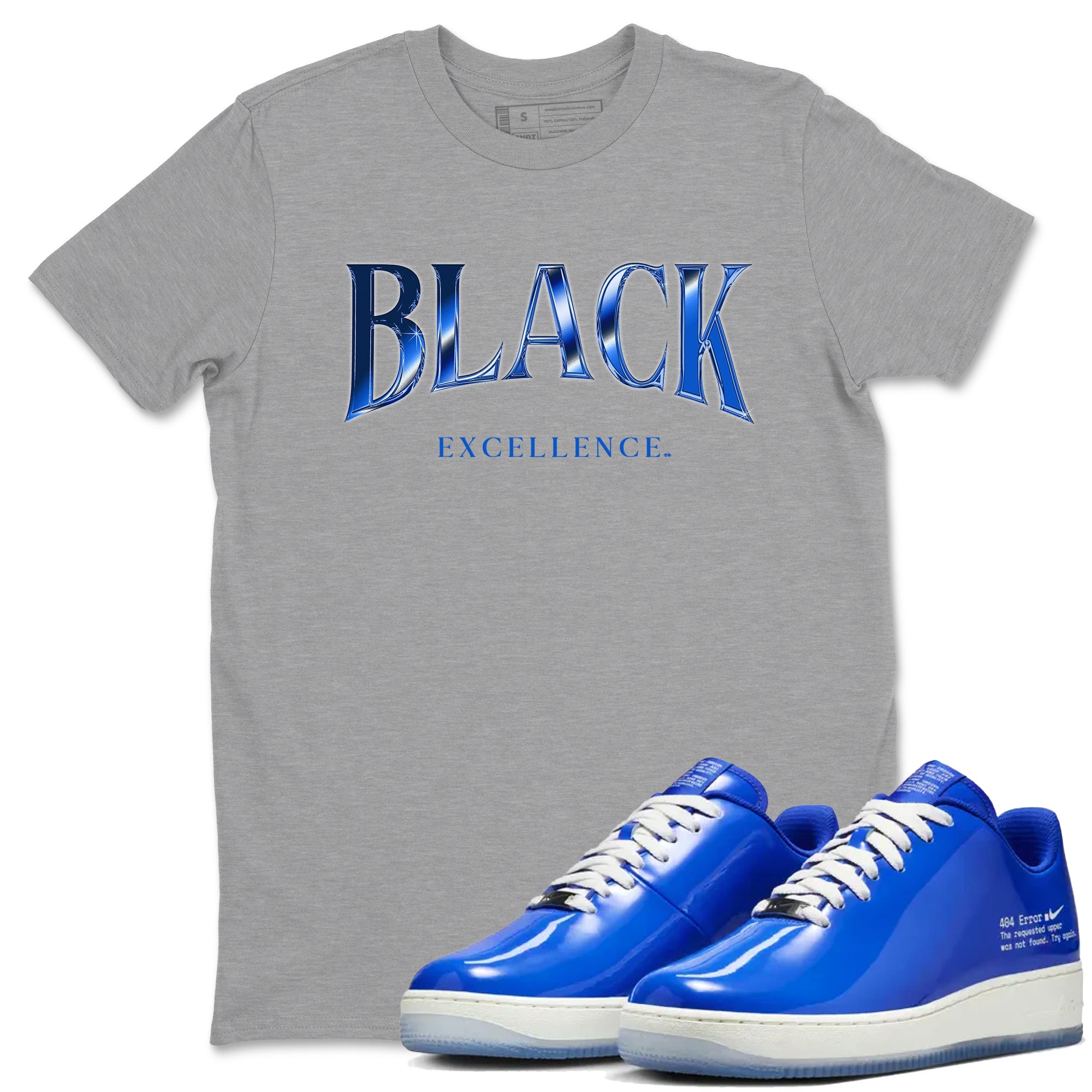 Air Force 1 404 Error shirt to match jordans Black Excellence sneaker tees Air Force 1 404 Error Drip Gear Zone unisex cotton Heather Grey 1 crew neck shirt