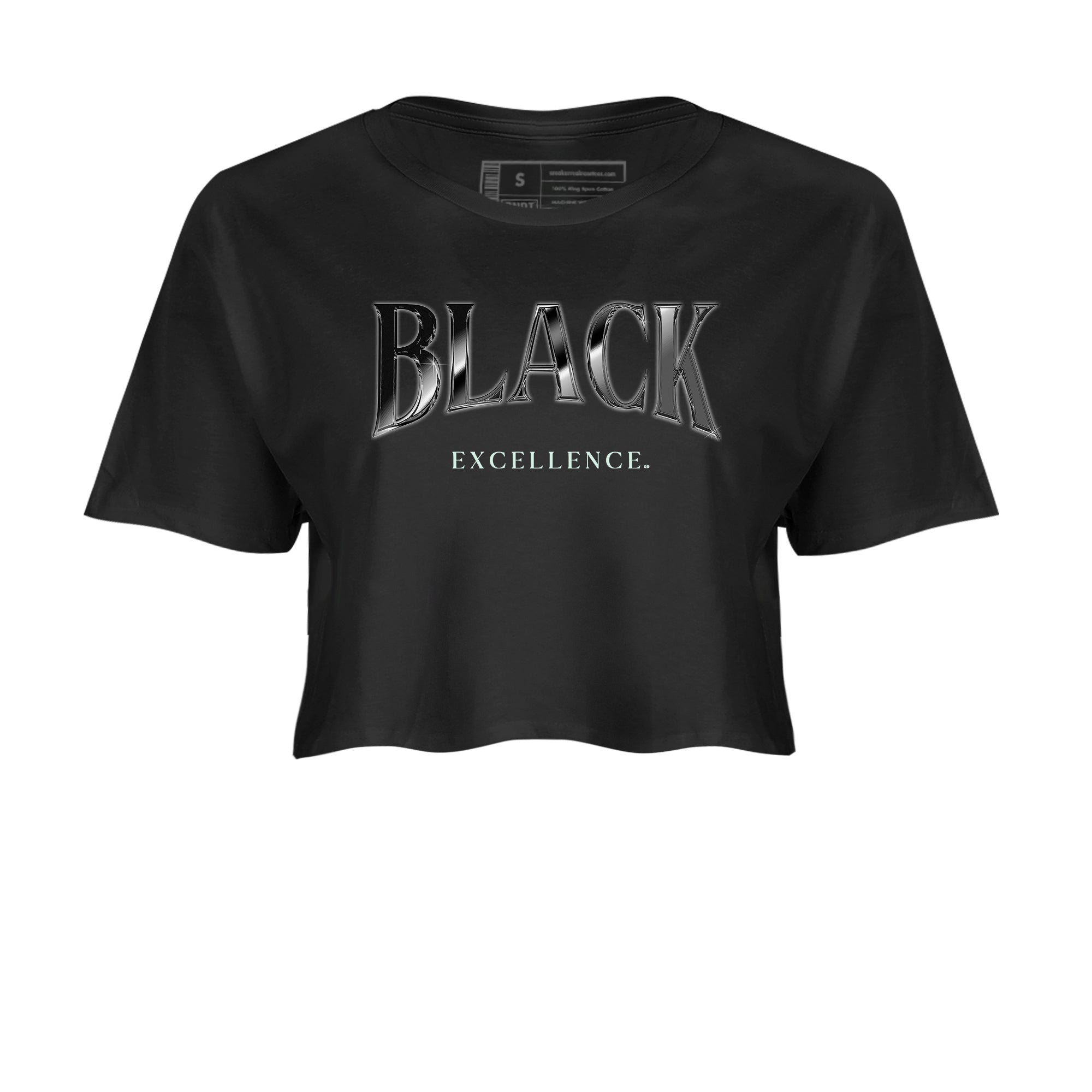 3s Green Glow shirt to match jordans Black Excellence sneaker tees Air Jordan 3 Green Glow Drip Gear Zone Black 2 crop length shirt