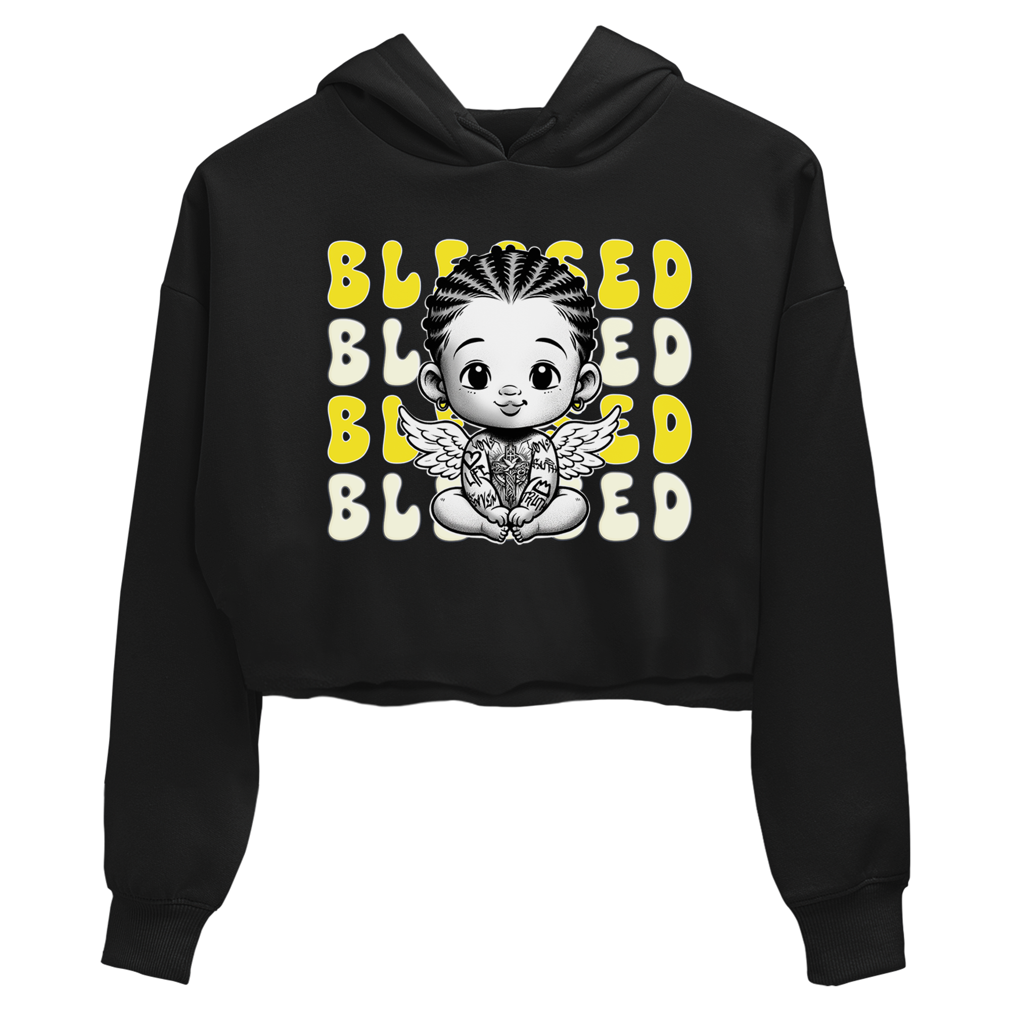 Air Jordan 4 Vivid Sulfur shirt to match jordans Blessed sneaker tees 4s Vivid Sulfur Drip Gear Zone Black 2 crop length shirt