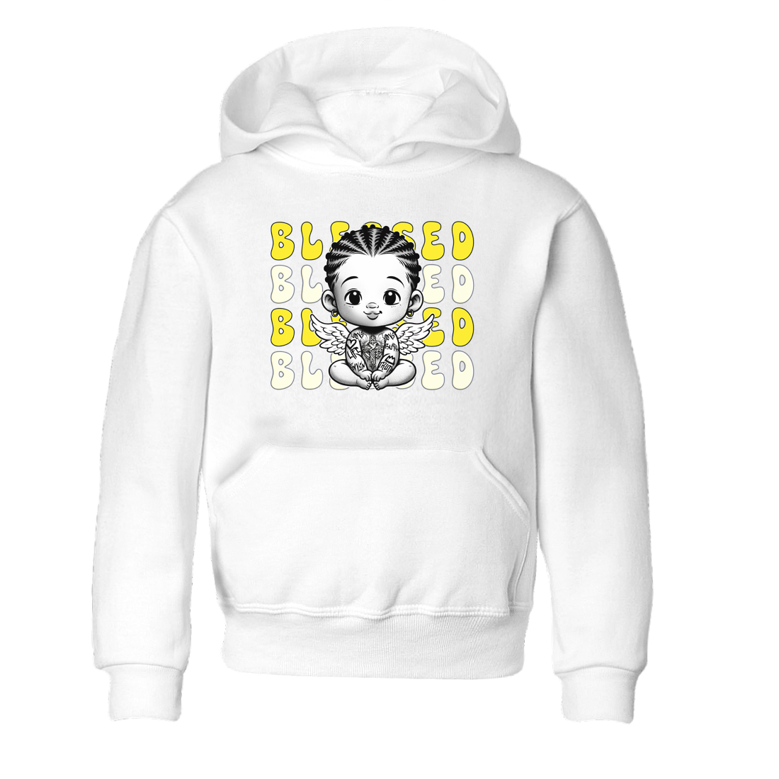 Air Jordan 4 Vivid Sulfur shirt to match jordans Blessed sneaker tees 4s Vivid Sulfur Drip Gear Zone baby toddler White 2 cotton Shirt