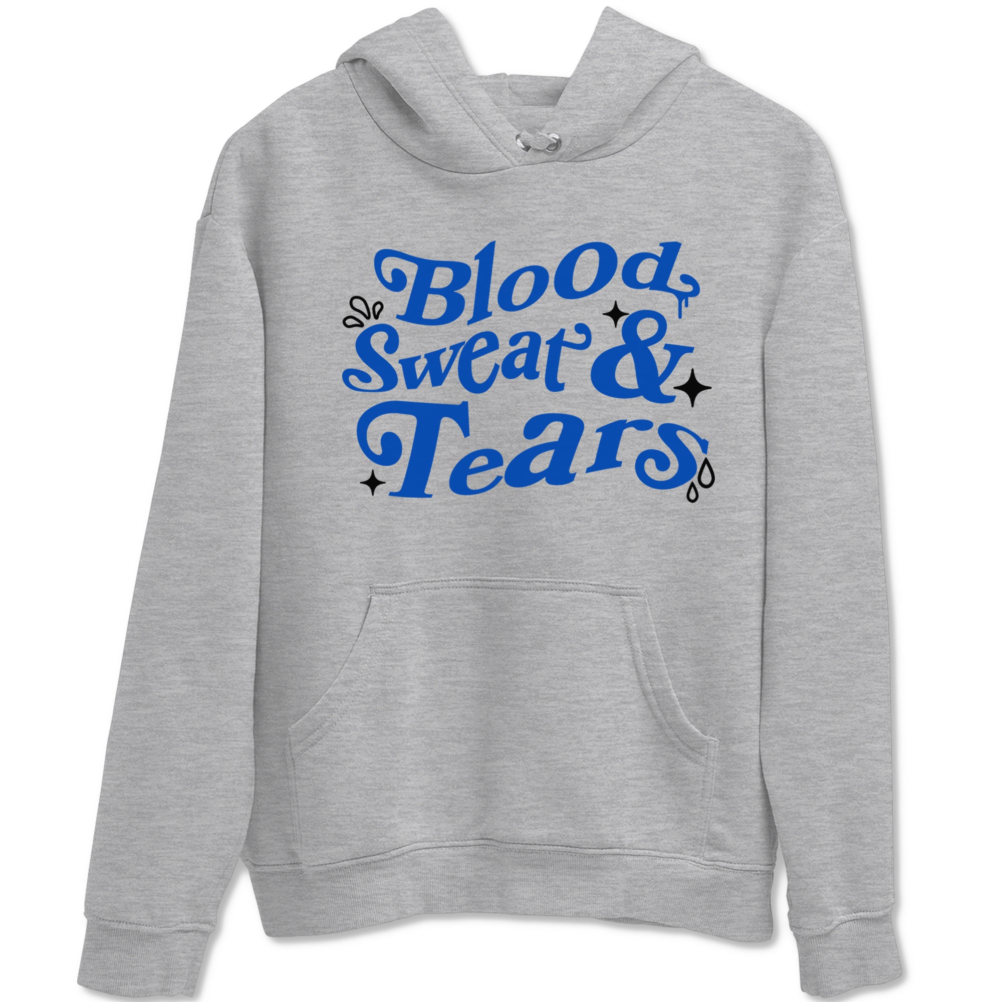 1s Game Royal shirts to match jordans Blood Sweat Tears sneaker match tees Air Jordan 1 Game Royal match shoes to clothes Drip Gear Zone unisex cotton Heather Grey 2 shirts