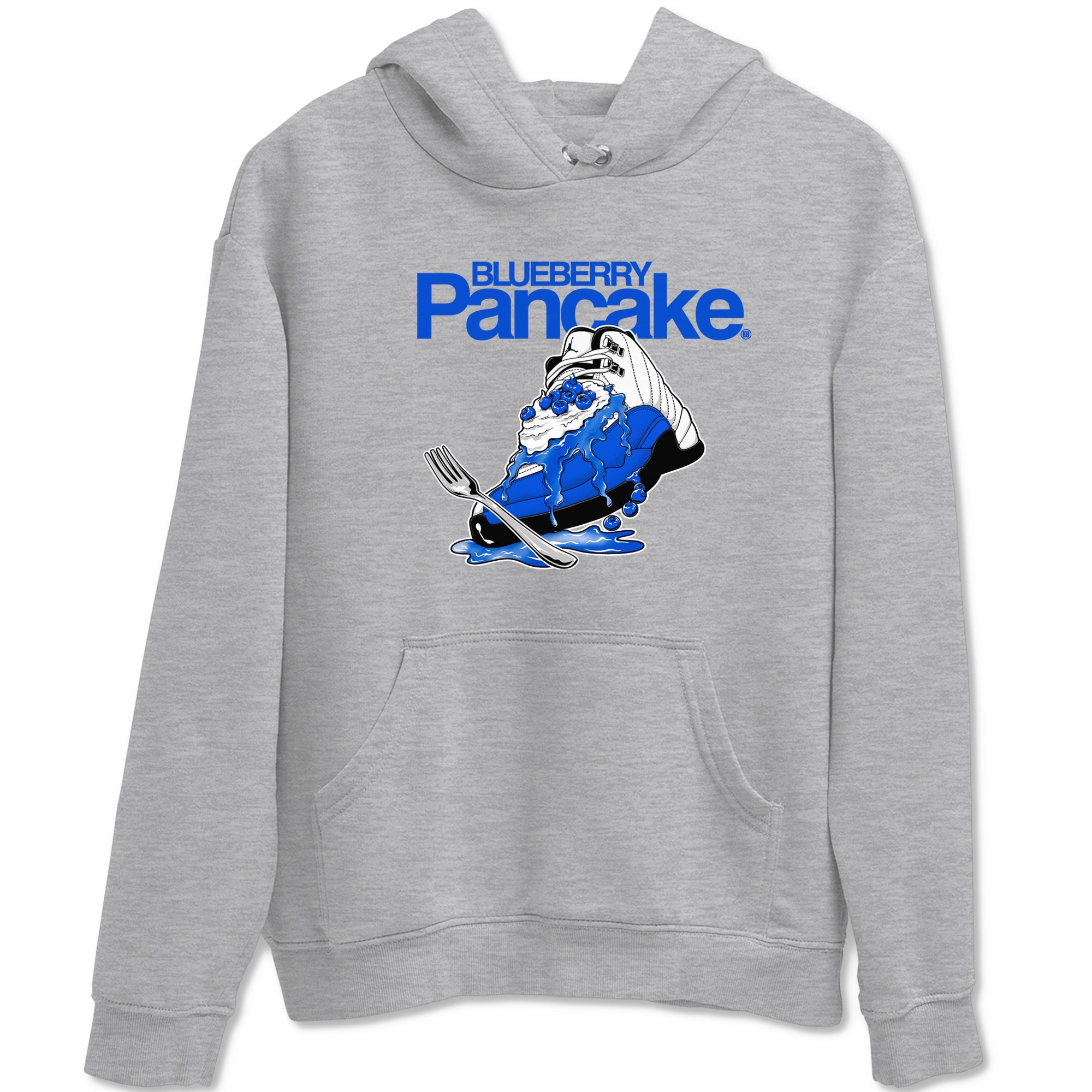 12s Blueberry shirts to match jordans Blueberry Pancake sneaker match tees Air Jordan 12 Blueberry Drip Gear Zone streetwear brand Heather Grey 2 unisex cotton tee