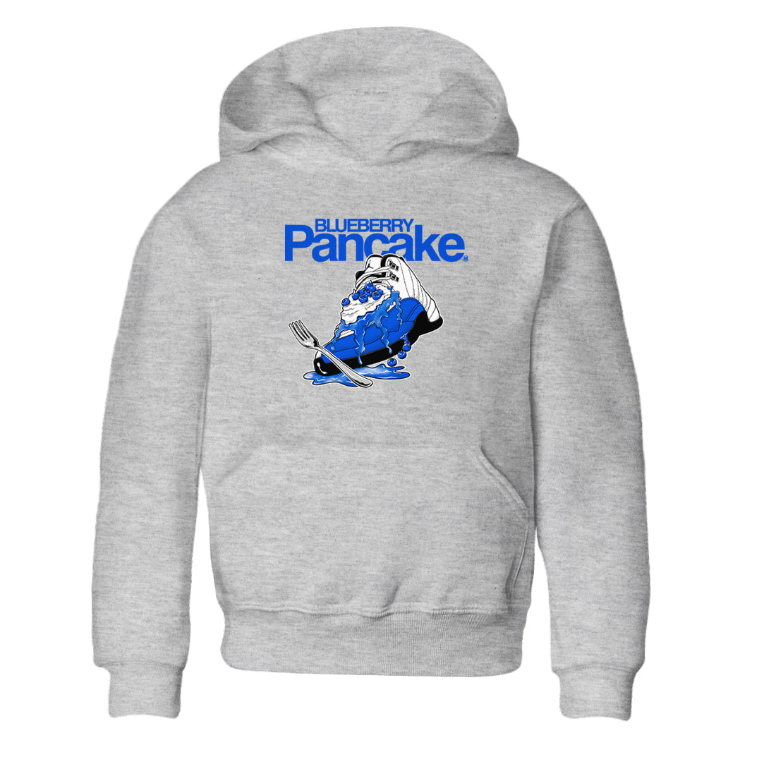 12s Blueberry shirts to match jordans Blueberry Pancake sneaker match tees Air Jordan 12 Blueberry Drip Gear Zone streetwear brand Baby and Youth Heather Grey 2 cotton tee