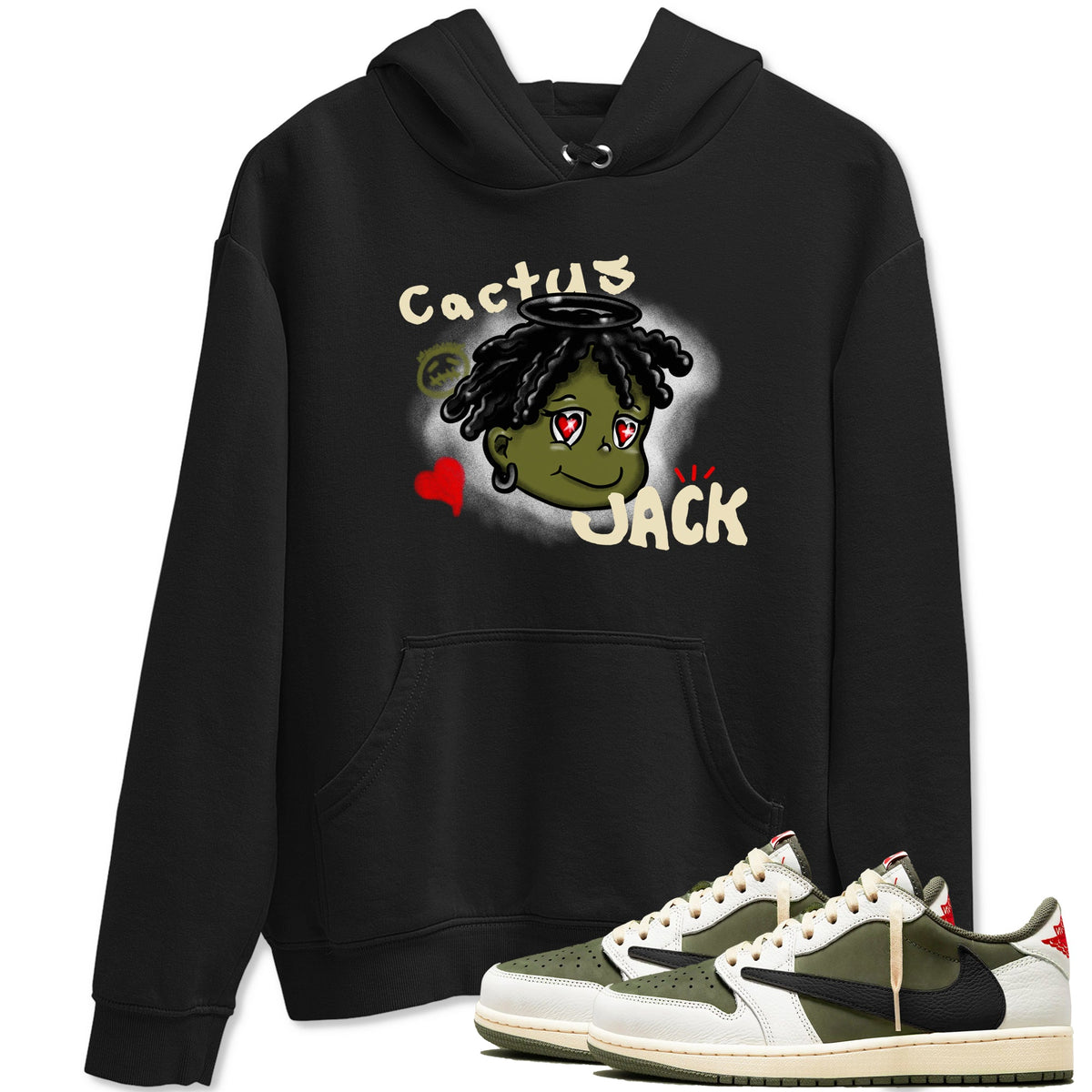 Jordan 1 Olive t shirts to match sneakers Born Blessed sneaker match tees Air Jordan 1 Low x Travis Scott Reverse Olive tee Drip Gear Zone unisex cotton Black 1 shirts