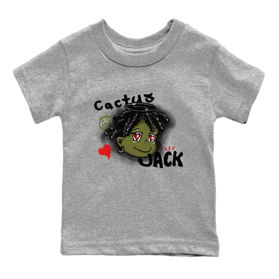 Jordan 1 Olive t shirts to match sneakers Born Blessed sneaker match tees Air Jordan 1 Low x Travis Scott Reverse Olive tee Drip Gear Zone Youth Baby Heather Grey 2 tee