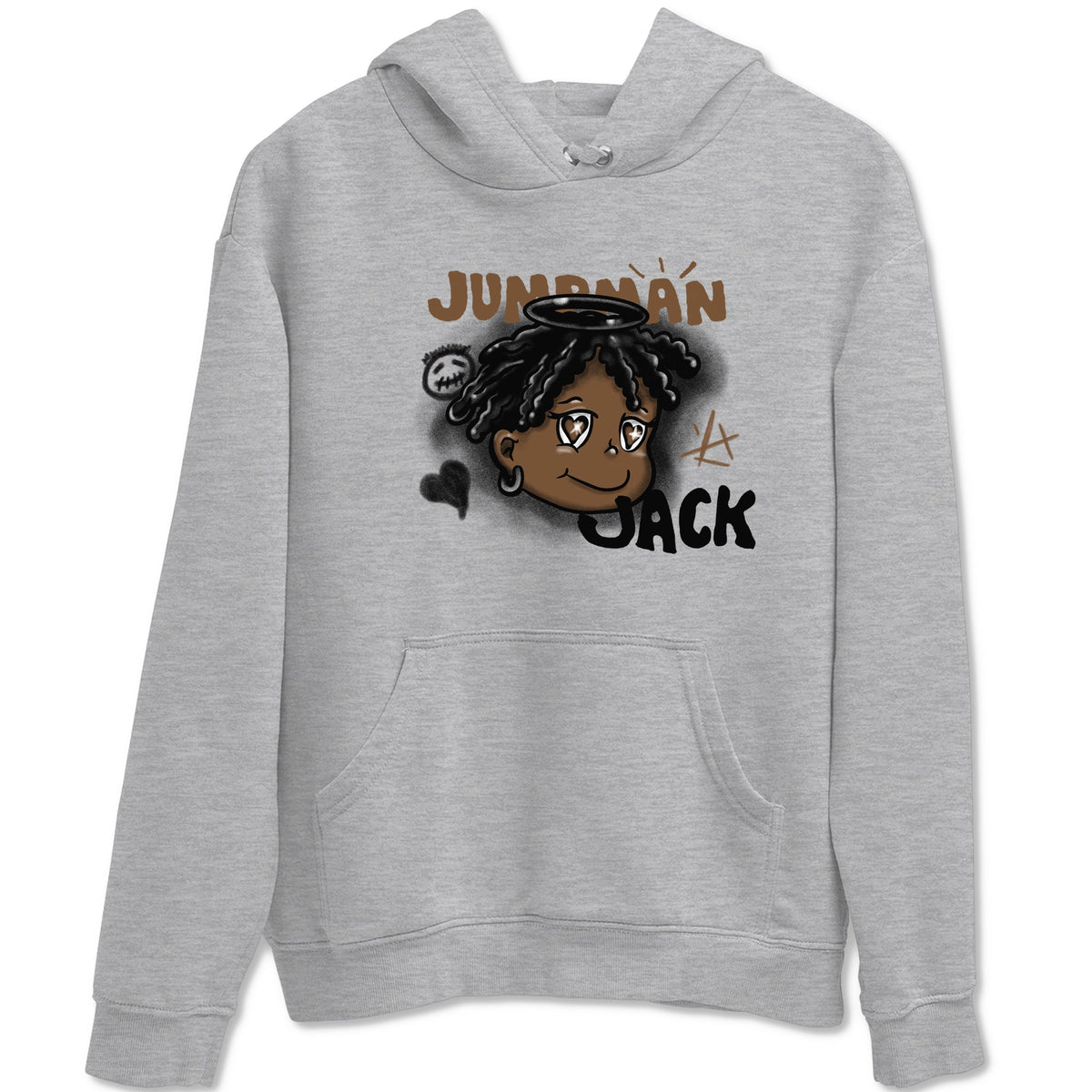 Jordan Jumpman Jack Travis Scott Dark Mocha shirts to match jordans Born Blessed sneaker match tees Jordan Jumpman Jack Travis Scott Dark Mocha match shoes to clothes Drip Gear Zone unisex cotton Heather Grey 2 shirts