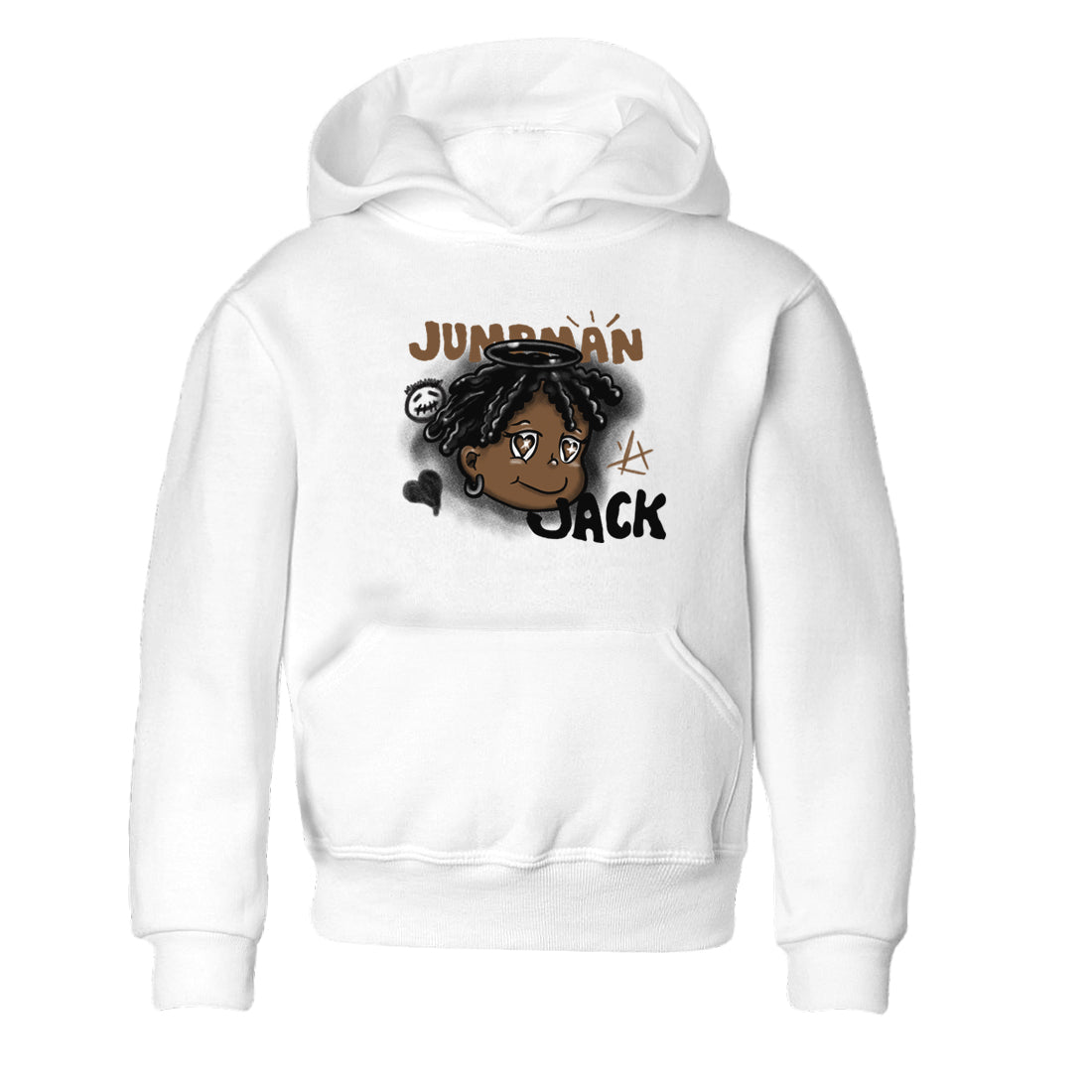 Jordan Jumpman Jack Travis Scott Dark Mocha shirts to match jordans Born Blessed sneaker match tees Jordan Jumpman Jack Travis Scott Dark Mocha match shoes to clothes Drip Gear Zone Youth Baby White 2 tee