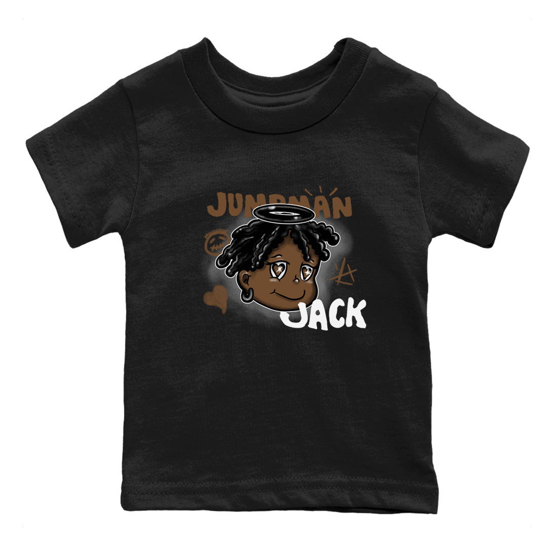 Jordan Jumpman Jack Travis Scott Dark Mocha shirts to match jordans Born Blessed sneaker match tees Jordan Jumpman Jack Travis Scott Dark Mocha match shoes to clothes Drip Gear Zone Youth Baby Black 2 tee