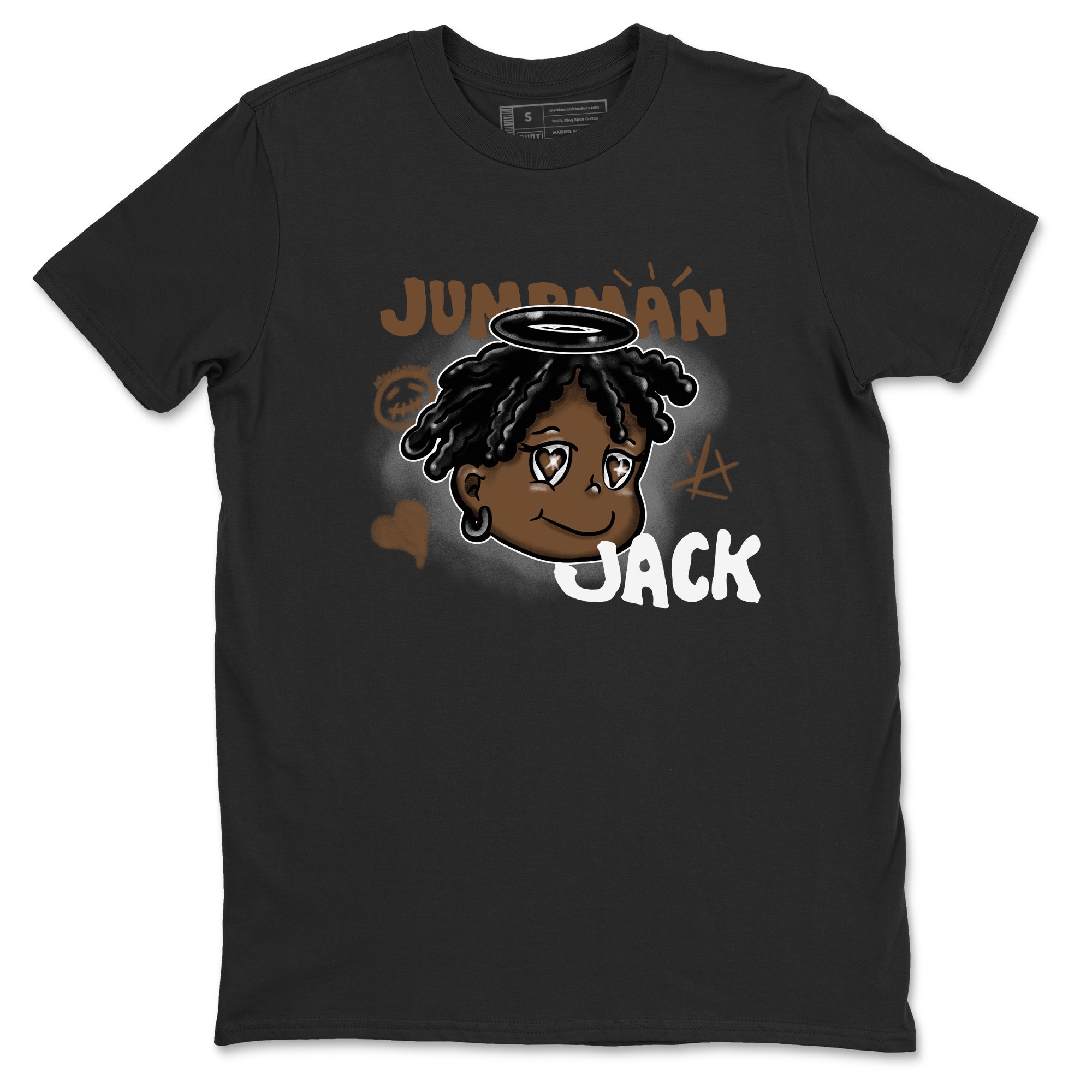 Jordan Jumpman Jack Travis Scott Dark Mocha shirts to match jordans Born Blessed sneaker match tees Jordan Jumpman Jack Travis Scott Dark Mocha match shoes to clothes Drip Gear Zone unisex cotton Black 2 shirts
