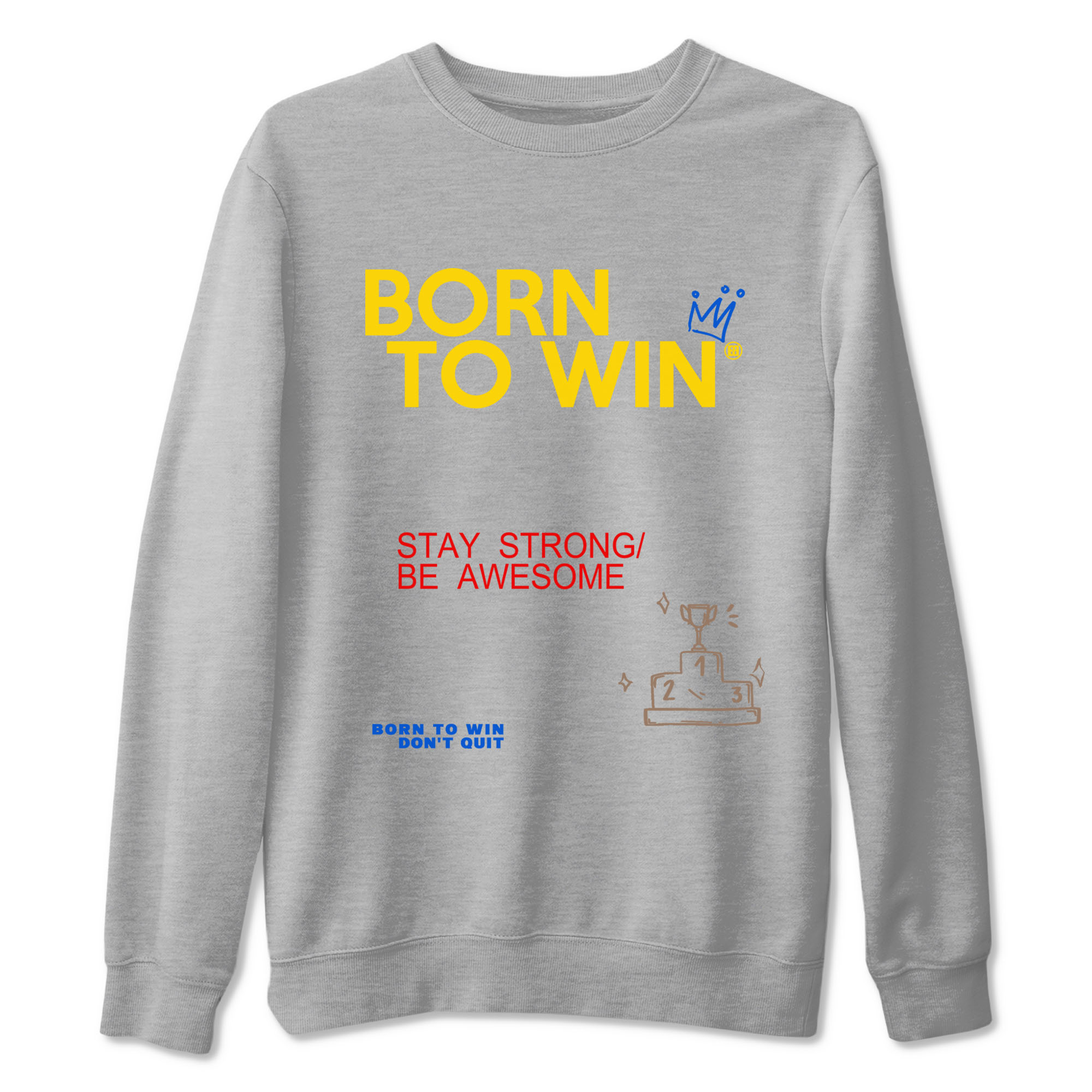 Air Jordan 1 Low Travis Scott Canary shirts to match jordans Born To Win sneaker match tees AJ1 Travis Scott Canary Drip Gear Zone unisex cotton Heather Grey 2 crew neck shirt
