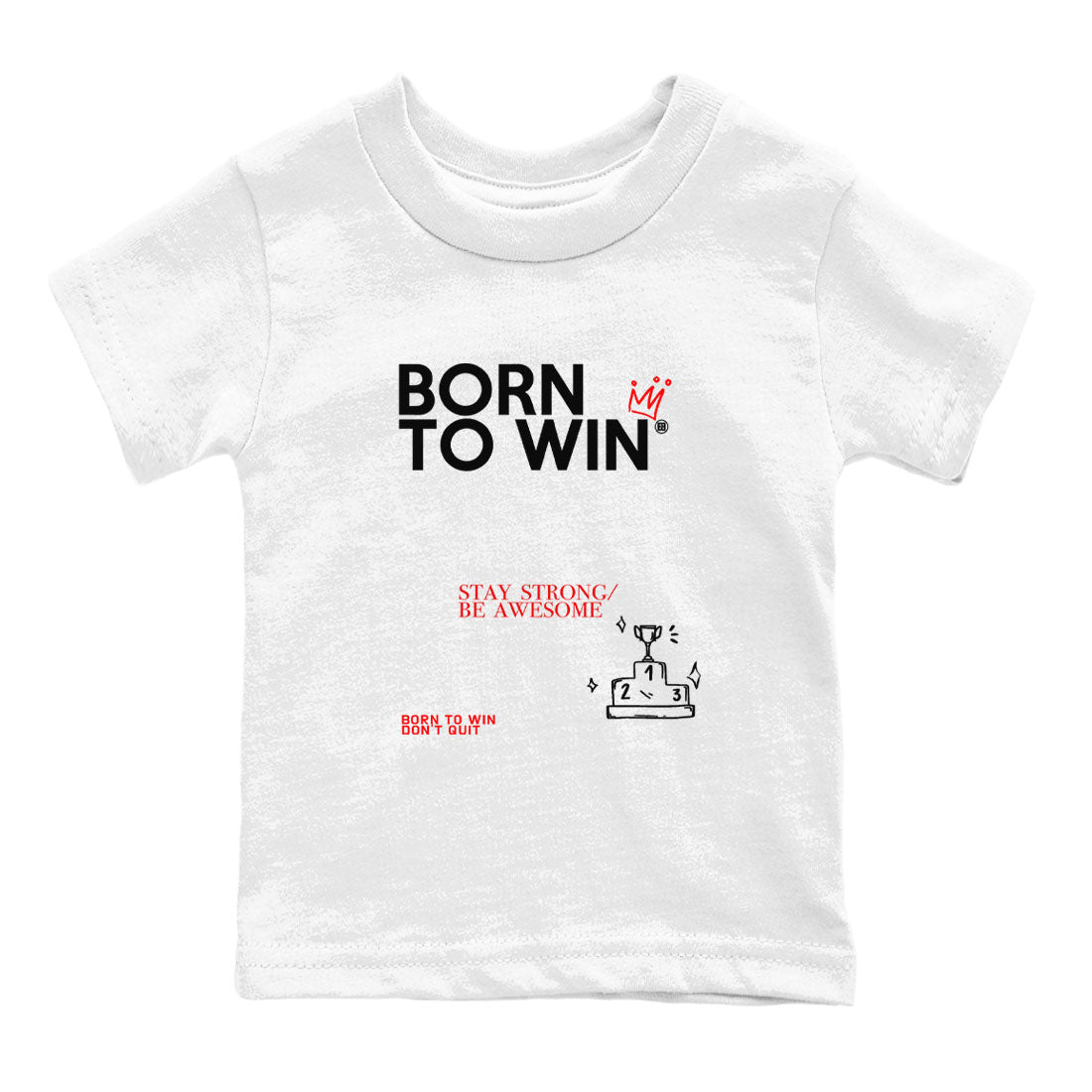 Air Jordan 12 Retro Taxi Flip shirts to match jordans Born To Win sneaker match tees 12s Red Taxi Drip Gear Zone baby toddler White 2 cotton Shirt