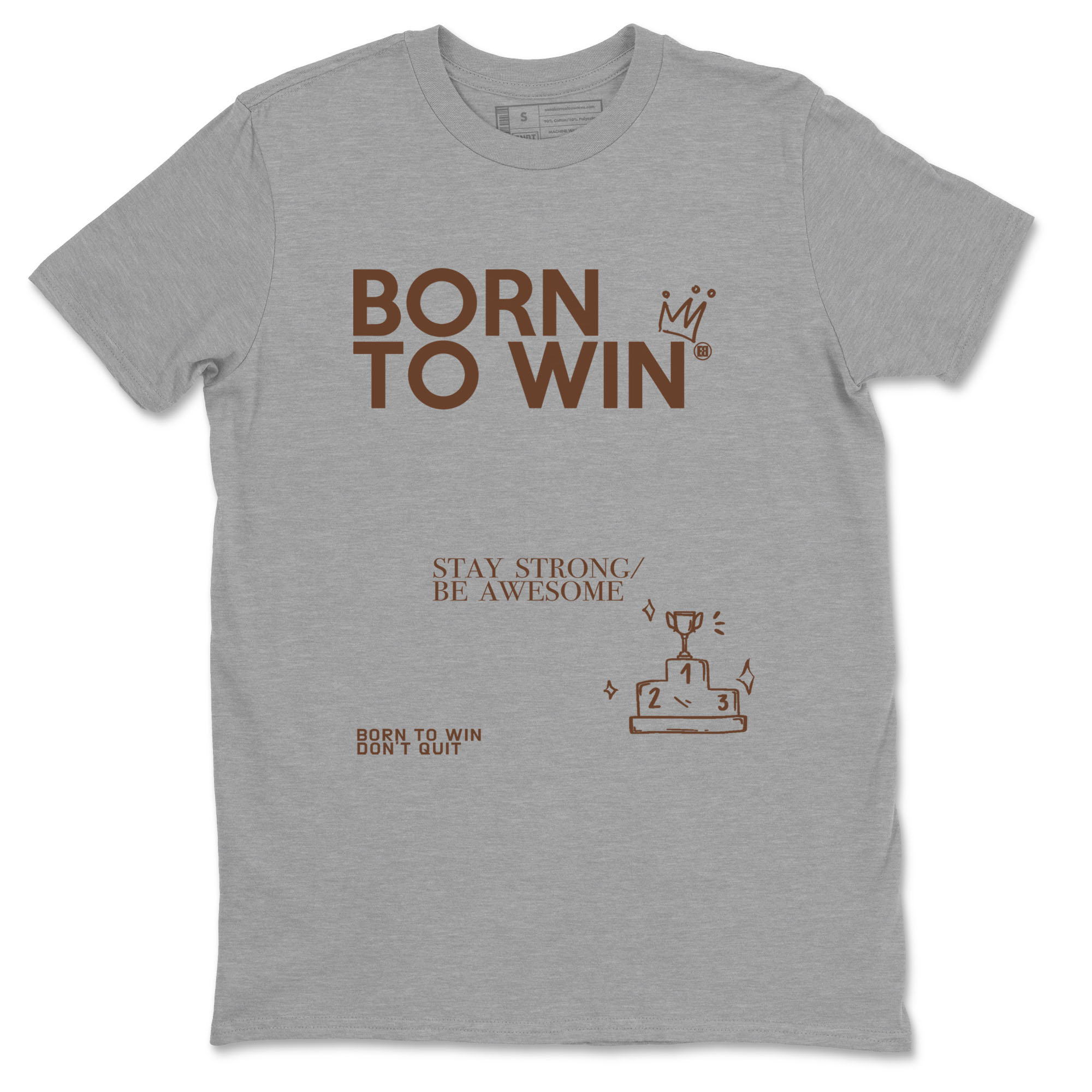 Yeezy Slide Flax shirts to match jordans Born To Win sneaker match tees Yeezy Slide Flax Drip Gear Zone streetwear brand Heather Grey 2 unisex cotton tee