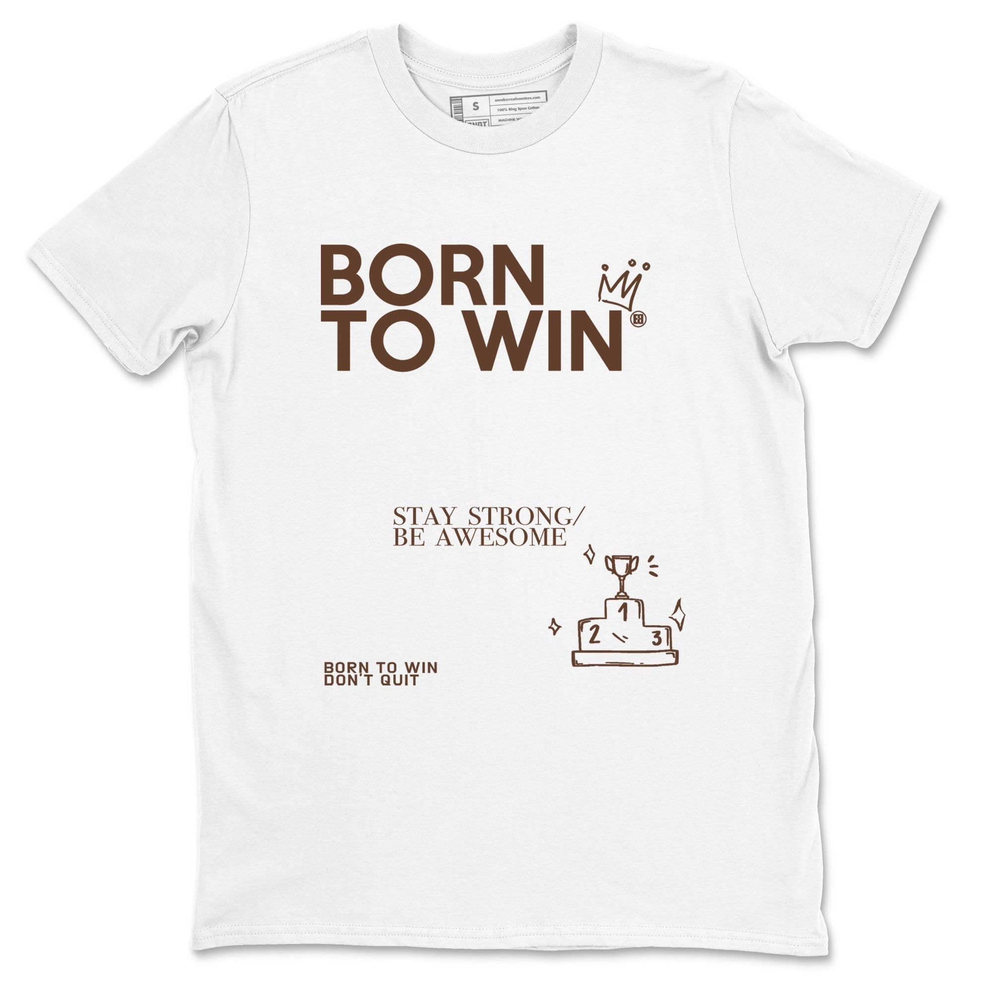 Yeezy Slide Flax shirts to match jordans Born To Win sneaker match tees Yeezy Slide Flax Drip Gear Zone streetwear brand White 2 unisex cotton tee