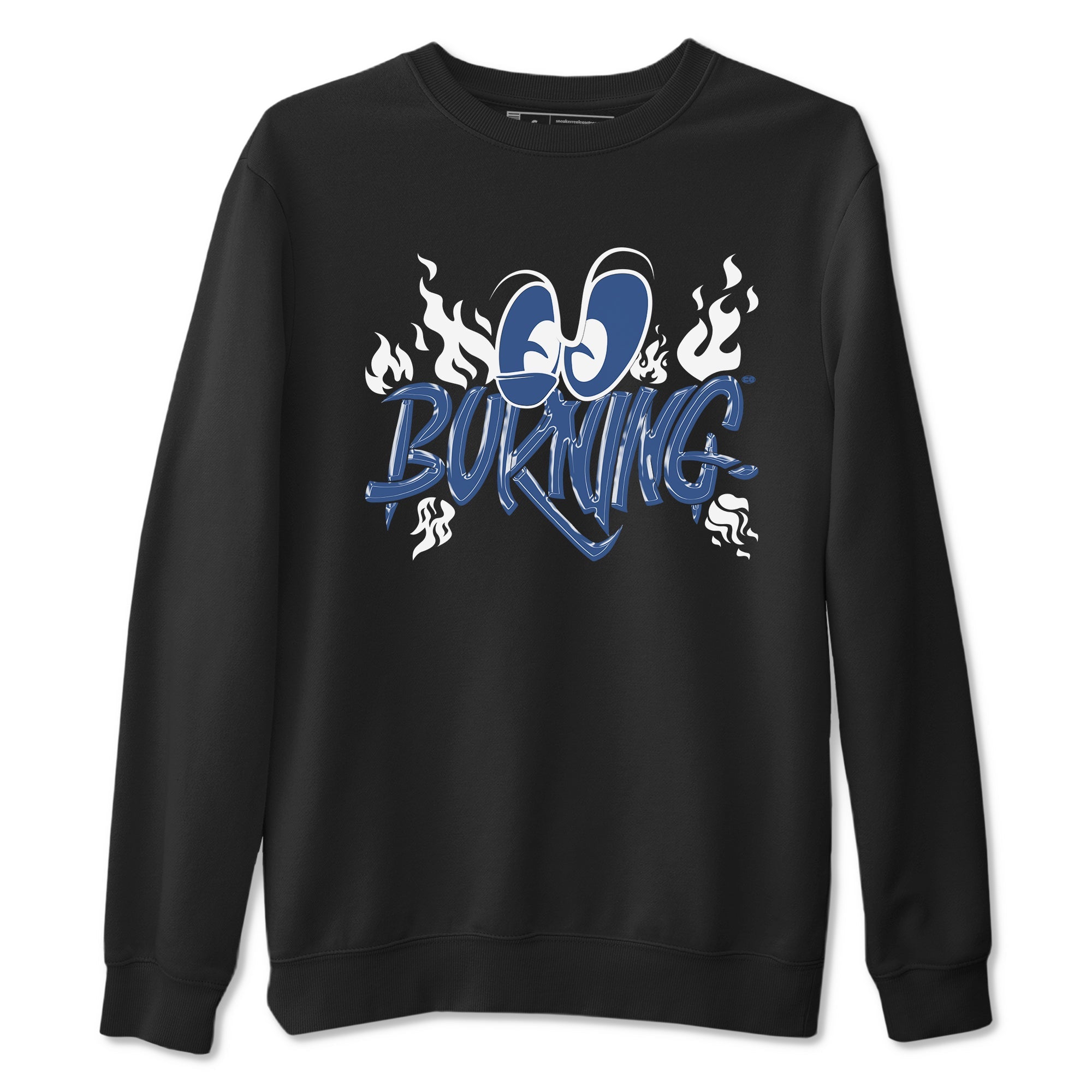 11s Diffused Blue shirts to match jordans Burning sneaker match tees Air Jordan 11 Diffused Blue Drip Gear Zone unisex cotton Black 2 crew neck shirts