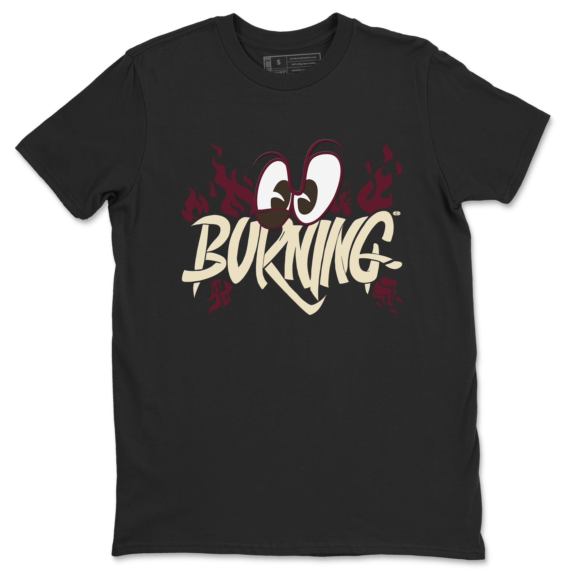 3s A Ma Maniere x Burgundy Crush shirts to match jordans Burning sneaker match tees A Ma Maniere x Air Jordan 3 Burgundy Crush Sneaker Release Tees unisex cotton Black 2 crew neck shirts