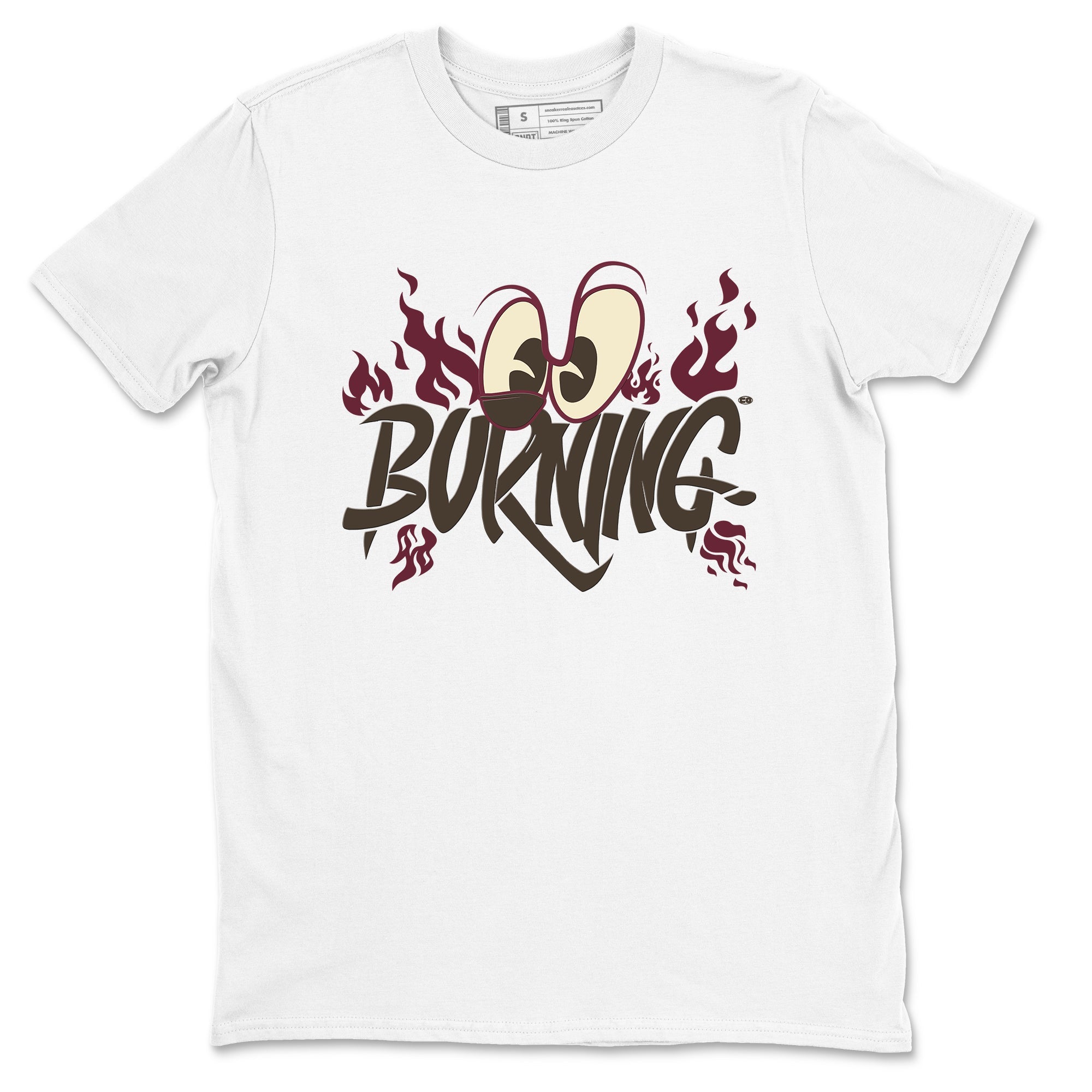 3s A Ma Maniere x Burgundy Crush shirts to match jordans Burning sneaker match tees A Ma Maniere x Air Jordan 3 Burgundy Crush Sneaker Release Tees unisex cotton White 2 crew neck shirts