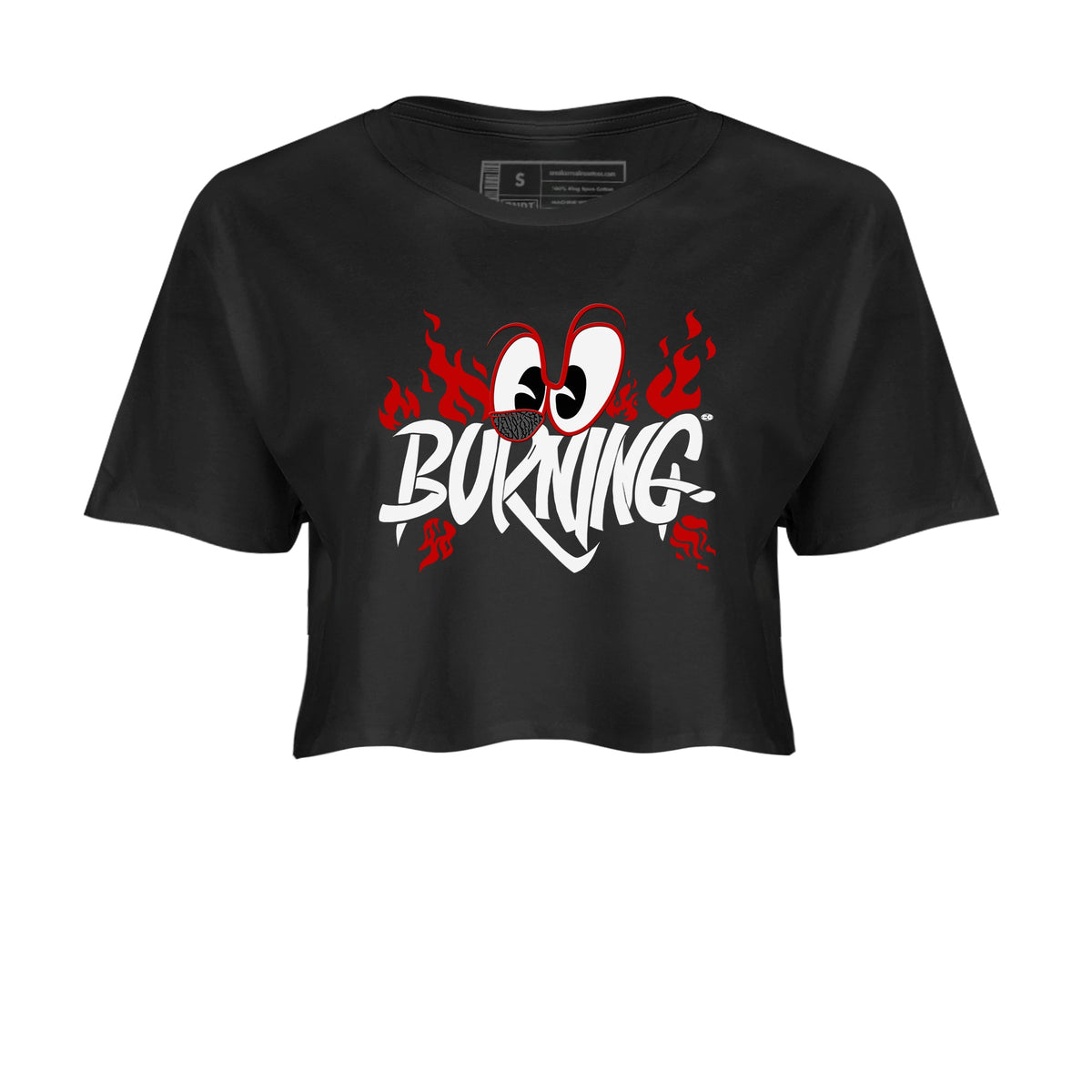 3s Cement Grey shirts to match jordans Burning sneaker match tees Air Jordan 3 Cement Grey match shoes to clothes Drip Gear Zone unisex cotton Black 2 crop tee
