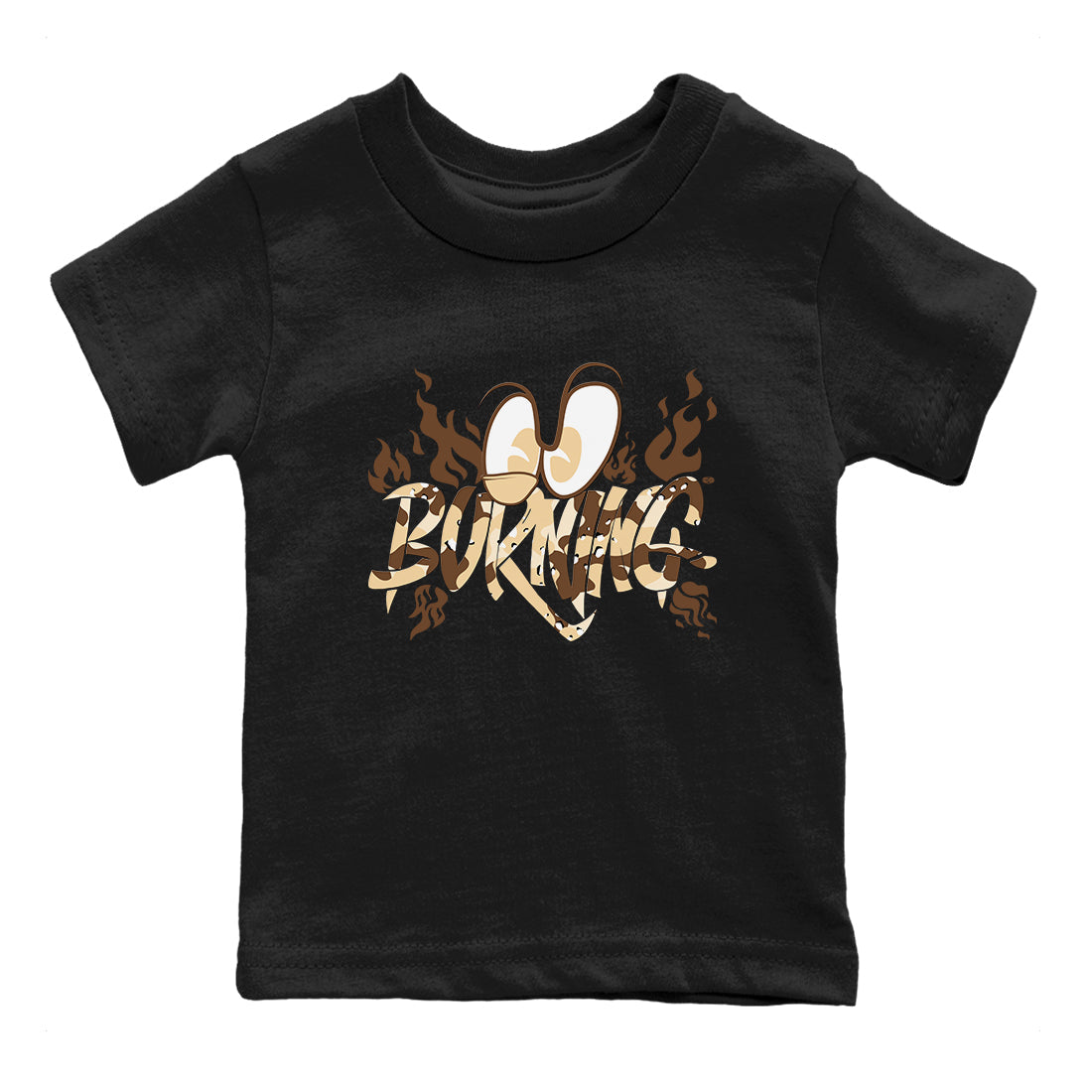 3s Desert Camo shirts to match jordans Burning sneaker match tees Air Jordan 3 Desert Camo Drip Gear Zone streetwear brand Baby and Youth Black 2 cotton tee