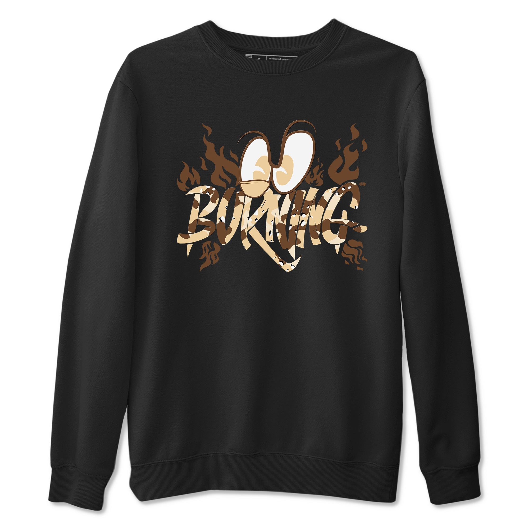 3s Desert Camo shirts to match jordans Burning sneaker match tees Air Jordan 3 Desert Camo Drip Gear Zone streetwear brand Black 2 unisex cotton tee