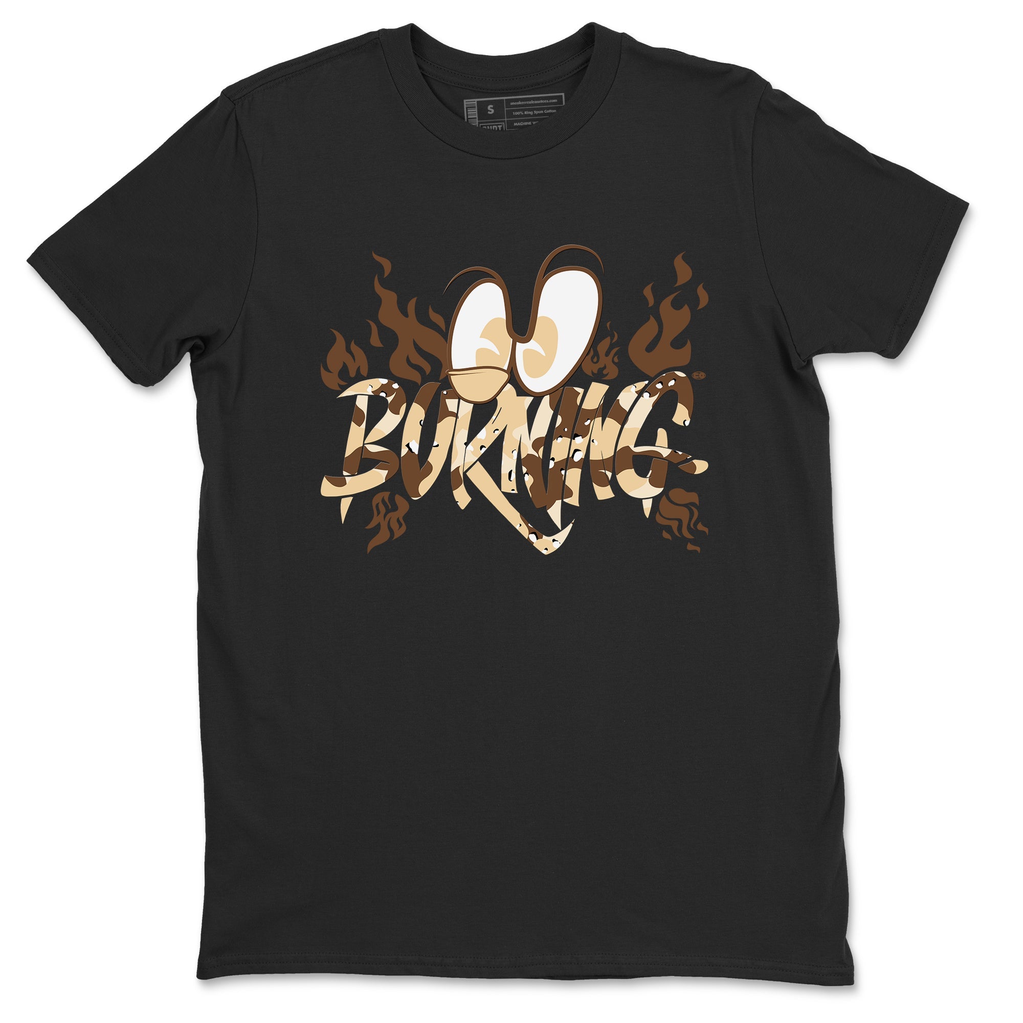 3s Desert Camo shirts to match jordans Burning sneaker match tees Air Jordan 3 Desert Camo Drip Gear Zone streetwear brand Black 2 unisex cotton tee
