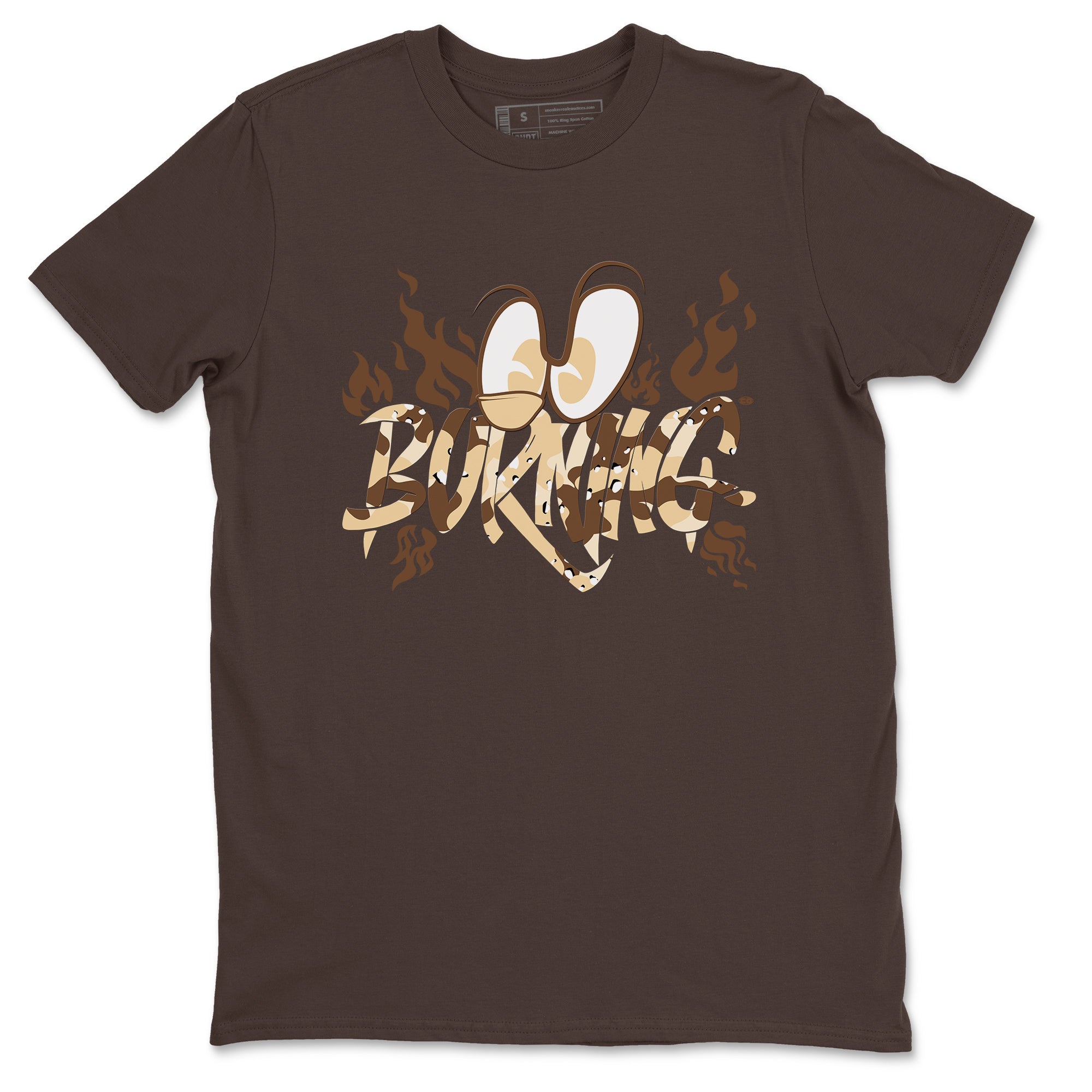 3s Desert Camo shirts to match jordans Burning sneaker match tees Air Jordan 3 Desert Camo Drip Gear Zone streetwear brand Dark Chocolate 2 unisex cotton tee