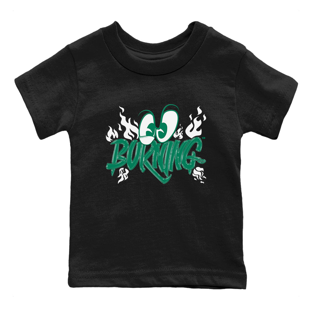 4s Oxidized Green shirts to match jordans Burning sneaker match tees Air Jordan 4 Oxidized Green Drip Gear Zone streetwear brand Baby and Youth Black 2 cotton tee