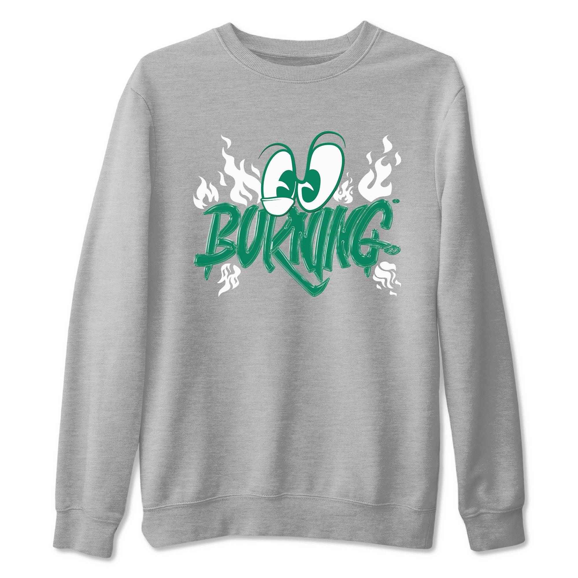 4s Oxidized Green shirts to match jordans Burning sneaker match tees Air Jordan 4 Oxidized Green Drip Gear Zone streetwear brand Heather Grey 2 unisex cotton tee
