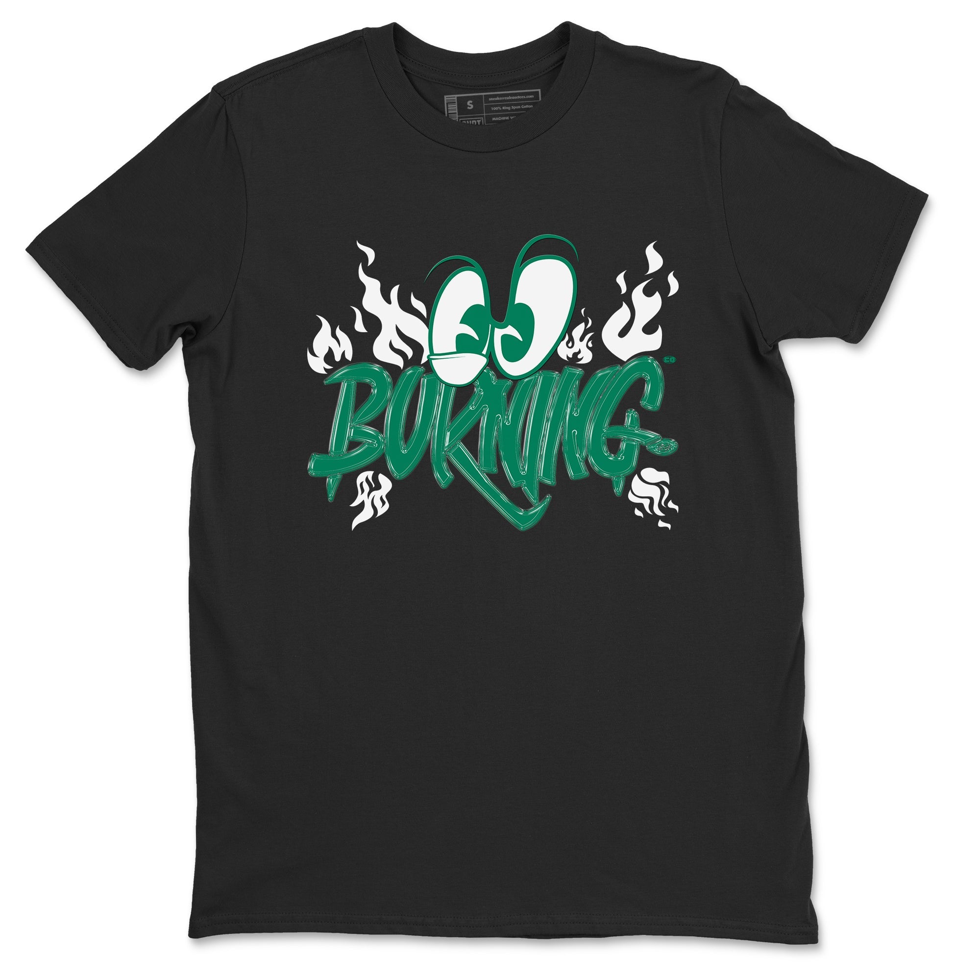 4s Oxidized Green shirts to match jordans Burning sneaker match tees Air Jordan 4 Oxidized Green Drip Gear Zone streetwear brand Black 2 unisex cotton tee