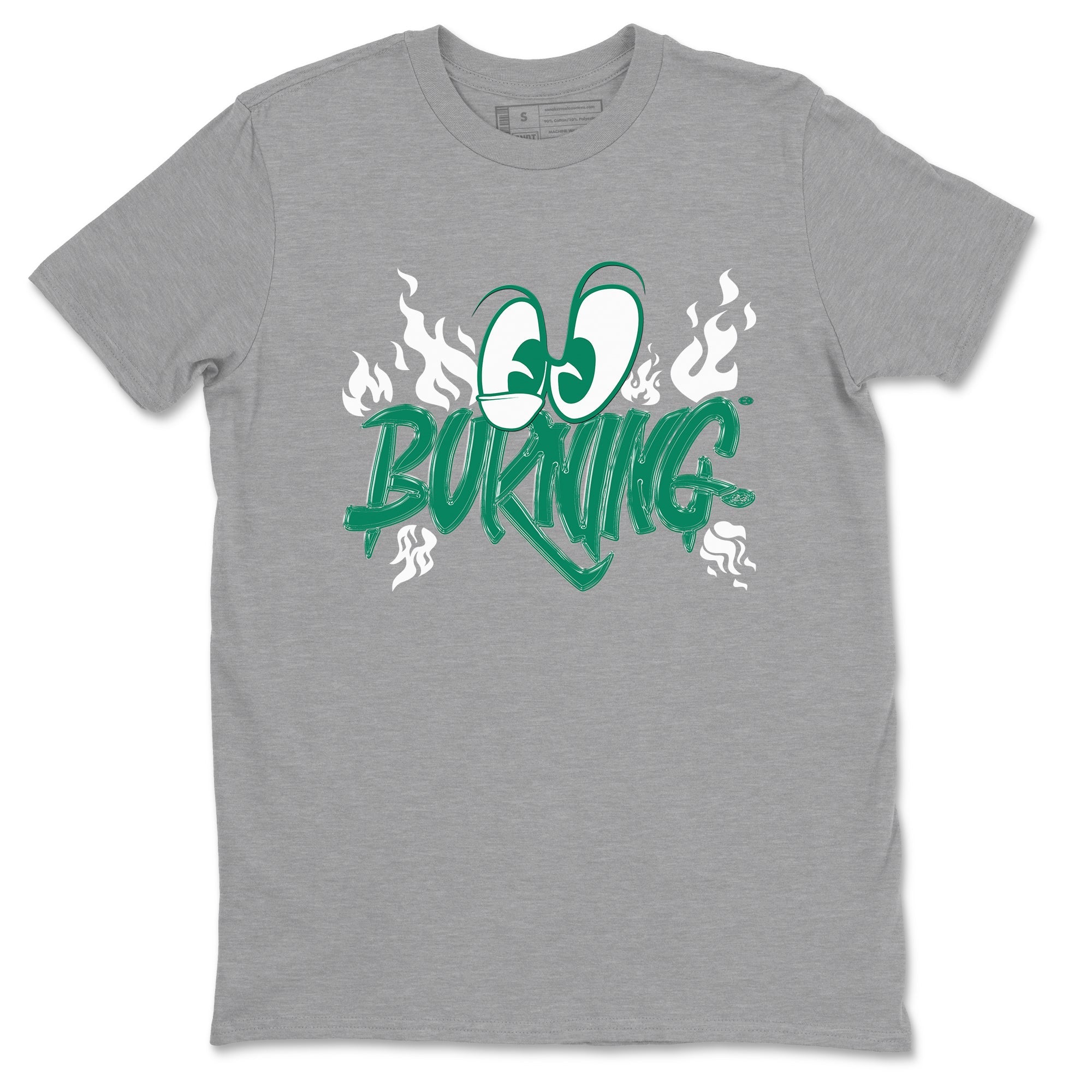 4s Oxidized Green shirts to match jordans Burning sneaker match tees Air Jordan 4 Oxidized Green Drip Gear Zone streetwear brand Heather Grey 2 unisex cotton tee