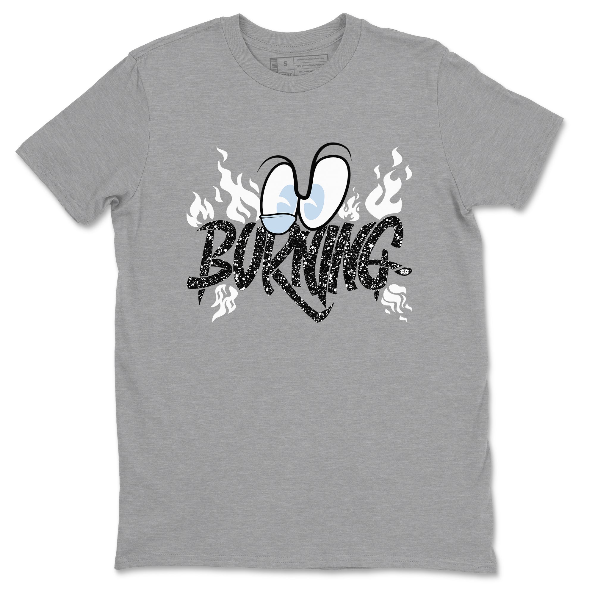 AJ6 Reverse Cookies shirts to match jordans Burning sneaker match tees Air Jordan 6 Reverse Cookies Drip Gear Zone streetwear brand Heather Grey 2 unisex cotton tee
