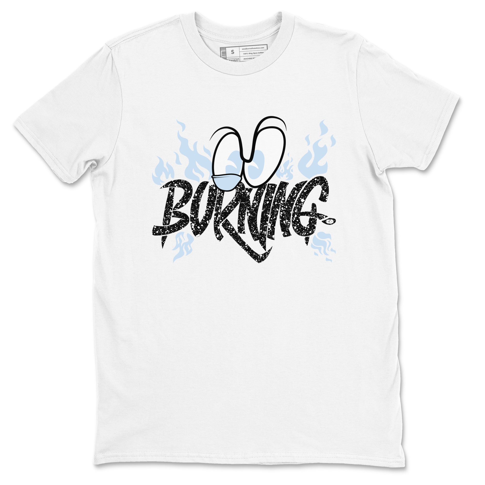 AJ6 Reverse Cookies shirts to match jordans Burning sneaker match tees Air Jordan 6 Reverse Cookies Drip Gear Zone streetwear brand White 2 unisex cotton tee