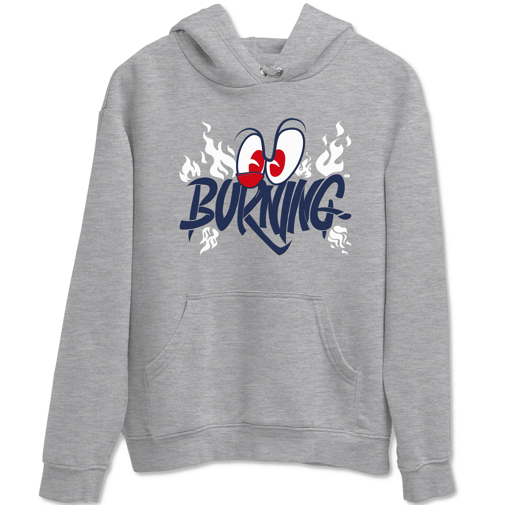 6s White And Midnight Navy shirts to match jordans Burning sneaker match tees Air Jordan 6 White And Midnight Navy Drip Gear Zone unisex cotton Heather Grey 2 crew neck shirts