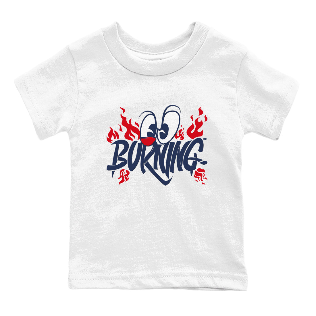 6s White And Midnight Navy shirts to match jordans Burning sneaker match tees Air Jordan 6 White And Midnight Navy Drip Gear Zone Youth Baby White 2 crew neck shirts