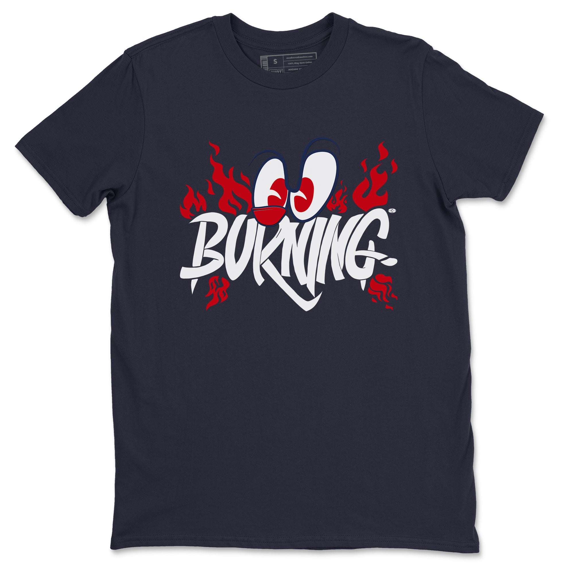 6s White And Midnight Navy shirts to match jordans Burning sneaker match tees Air Jordan 6 White And Midnight Navy Drip Gear Zone unisex cotton Navy 2 crew neck shirts