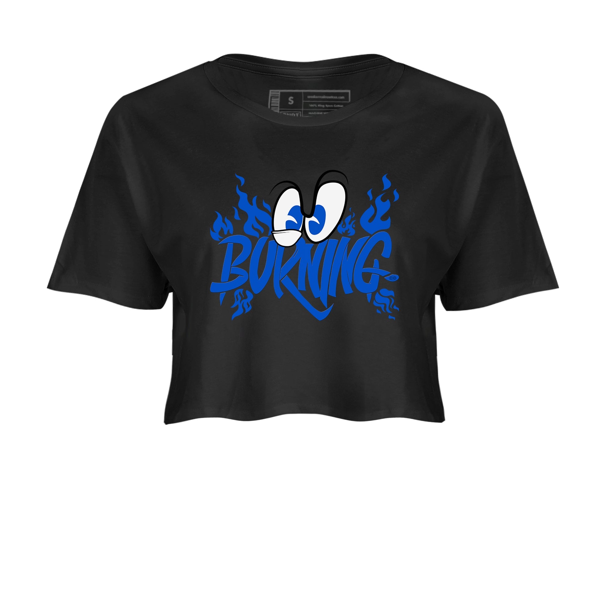 Yeezy Slide Azure shirts to match jordans Burning sneaker match tees Yeezy Slide Azure Drip Gear Zone streetwear brand Black 2 crop tee