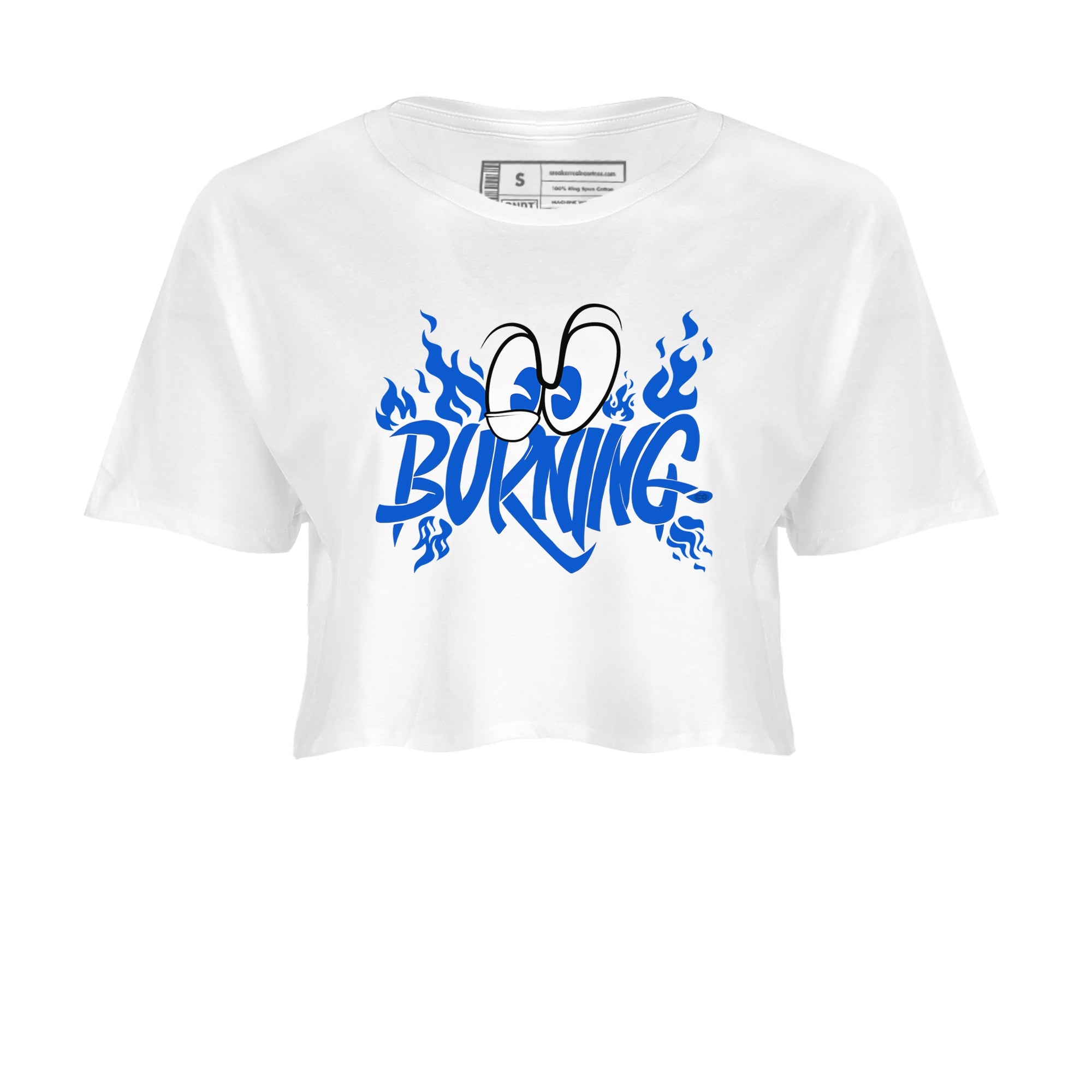 Yeezy Slide Azure shirts to match jordans Burning sneaker match tees Yeezy Slide Azure Drip Gear Zone streetwear brand White 2 crop tee