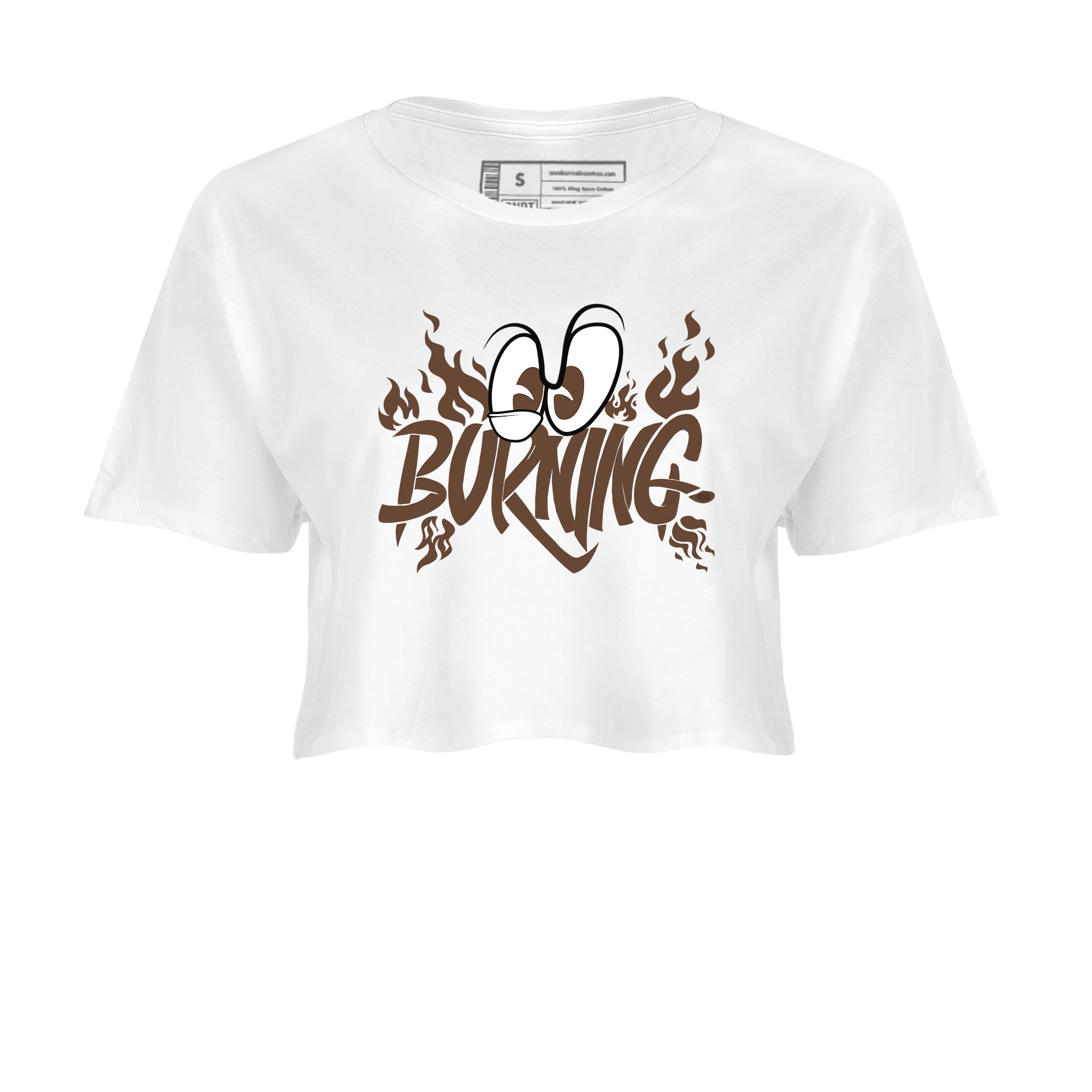 Yeezy Slide Flax shirts to match jordans Burning sneaker match tees Yeezy Slide Flax Drip Gear Zone streetwear brand White 2 crop tee