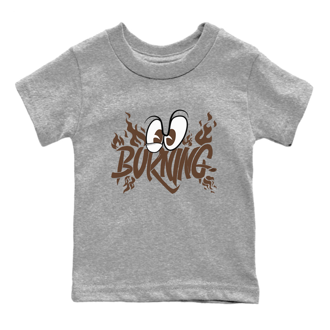 Yeezy Slide Flax shirts to match jordans Burning sneaker match tees Yeezy Slide Flax Drip Gear Zone streetwear brand Baby and Youth Heather Grey 2 cotton tee