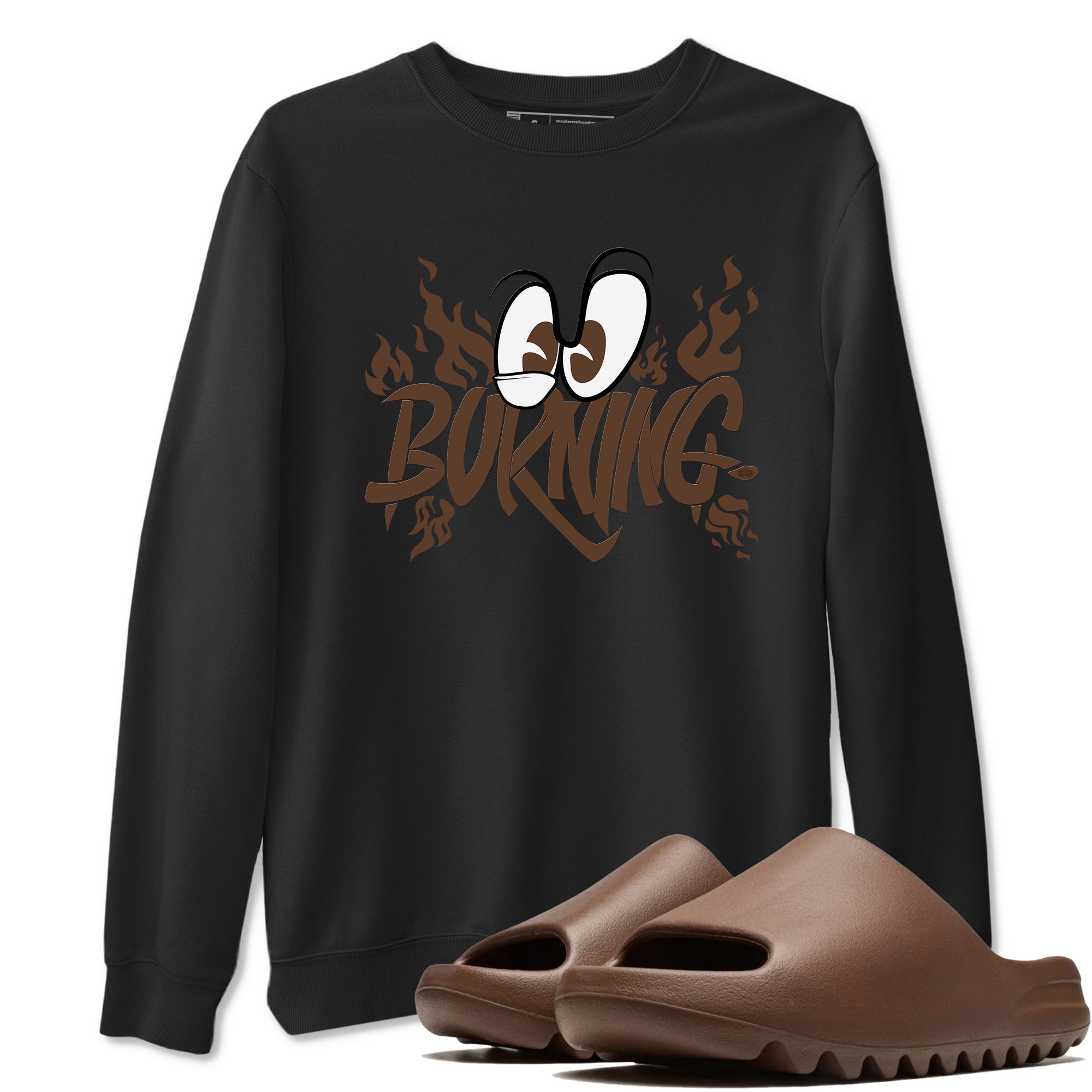 Yeezy Slide Flax shirts to match jordans Burning sneaker match tees Yeezy Slide Flax Drip Gear Zone streetwear brand Black 1 unisex cotton tee