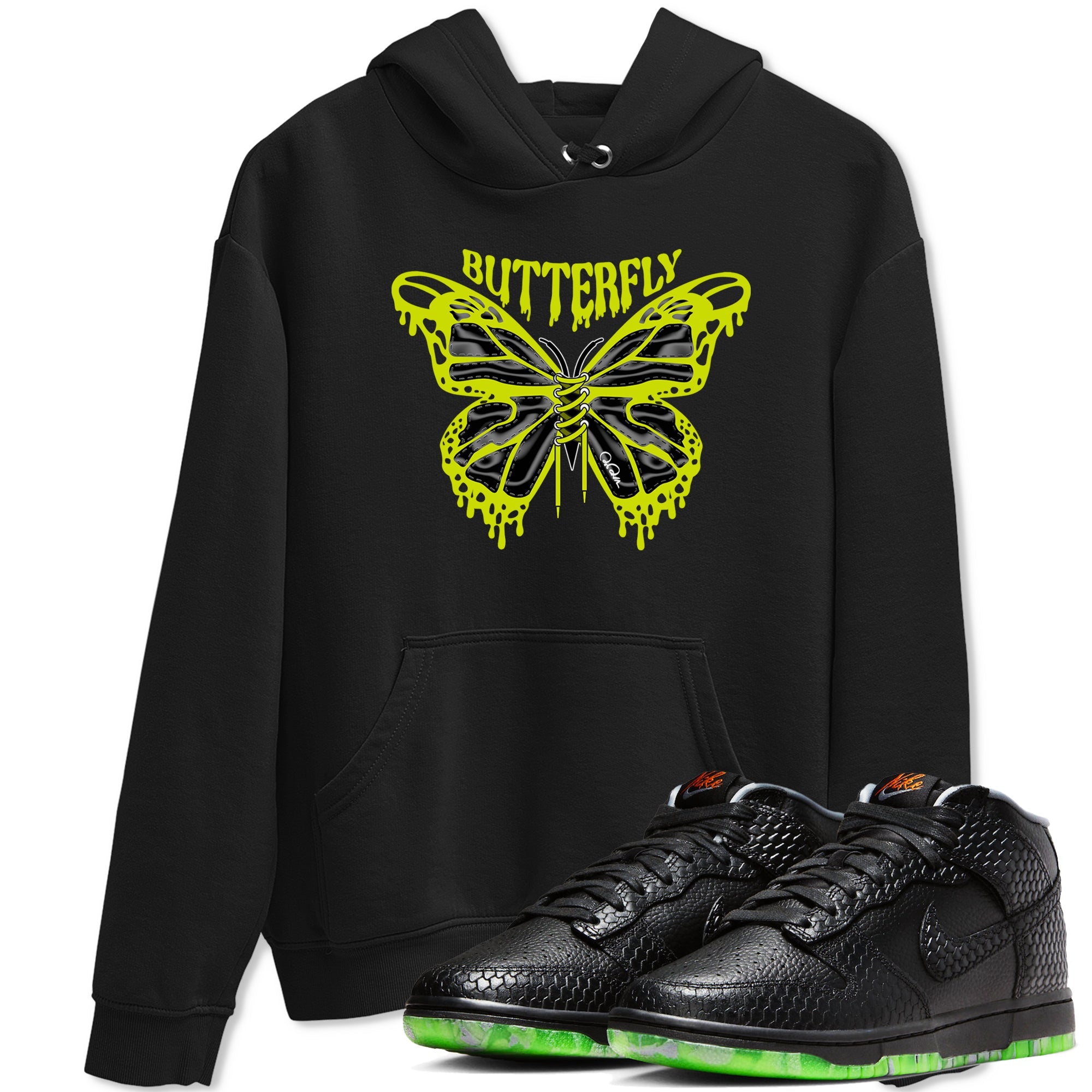 Dunk Halloween shirt to match jordans Butterfly sneaker tees halloween horror nights Nike Dunk Halloween Drip Gear Zone Unisex Black 1 T-Shirt
