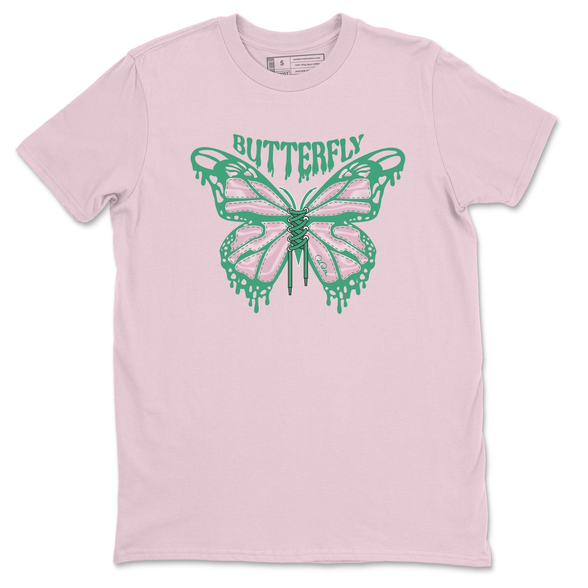 Dunk Low Medium Soft Pink Malachite shirt to match jordans Butterfly sneaker tees Dunk Retro SE Medium Soft Pink Malachite Drip Gear Zone unisex cotton Pink 2 crew neck shirt
