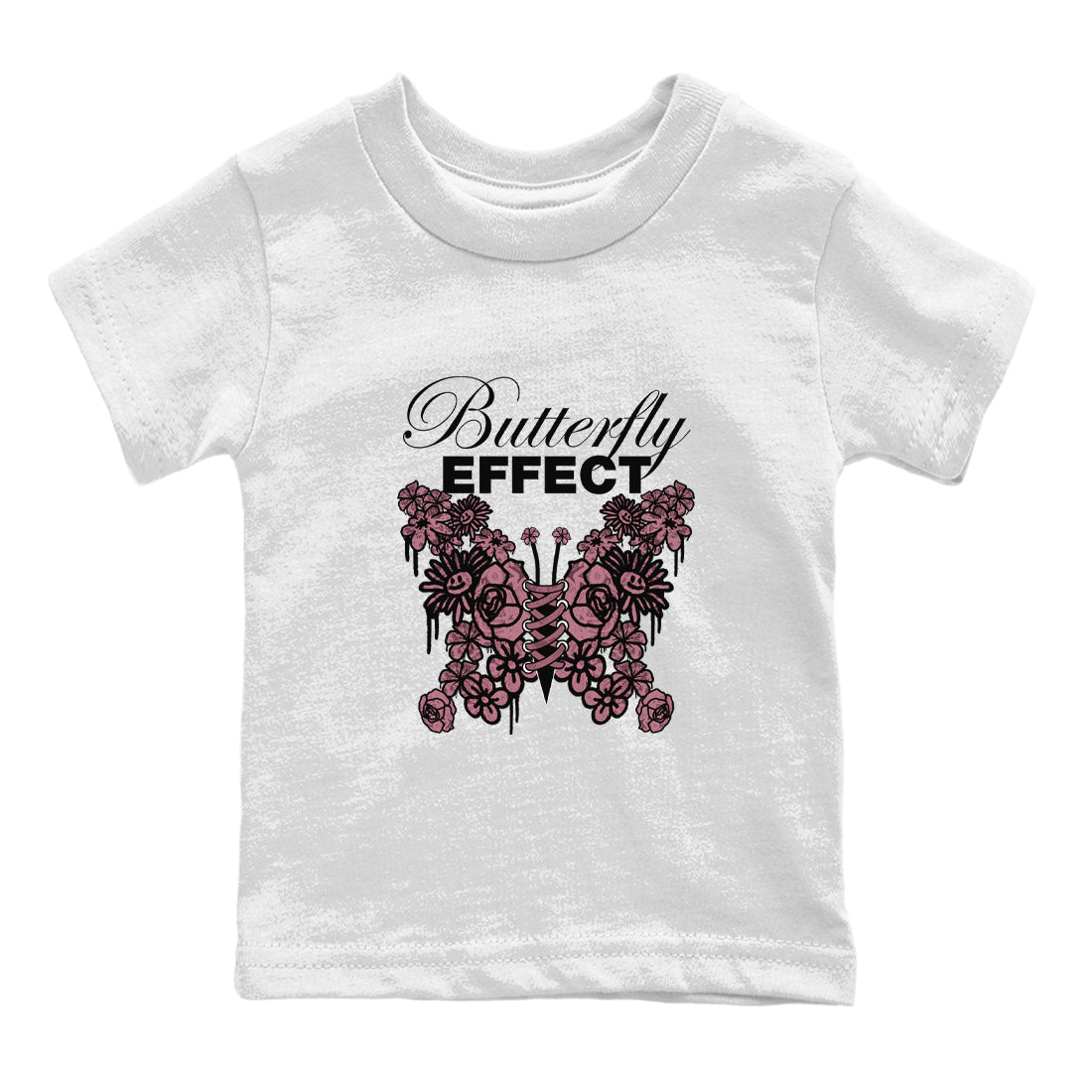 Air Jordan 1 Mauve shirt to match jordans Butterfly Effect sneaker tees AJ1 Mauve Drip Gear Zone Baby Toddler White 2 T-Shirt