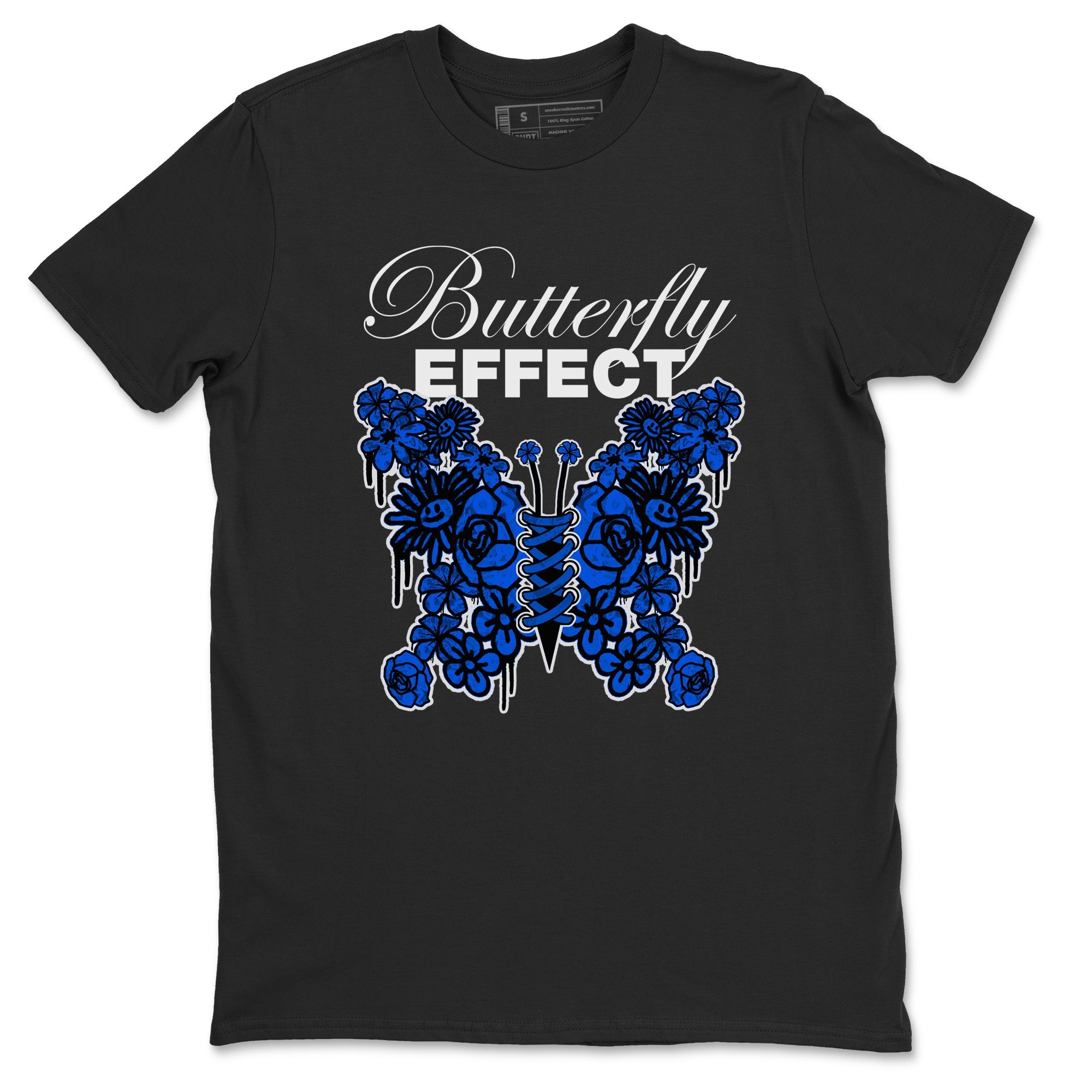 Air Jordan 1 Royal Reimagined shirt to match jordans Butterfly Effect sneaker tees AJ1 Royal Reimagined Drip Gear Zone Unisex Black 2 T-Shirt