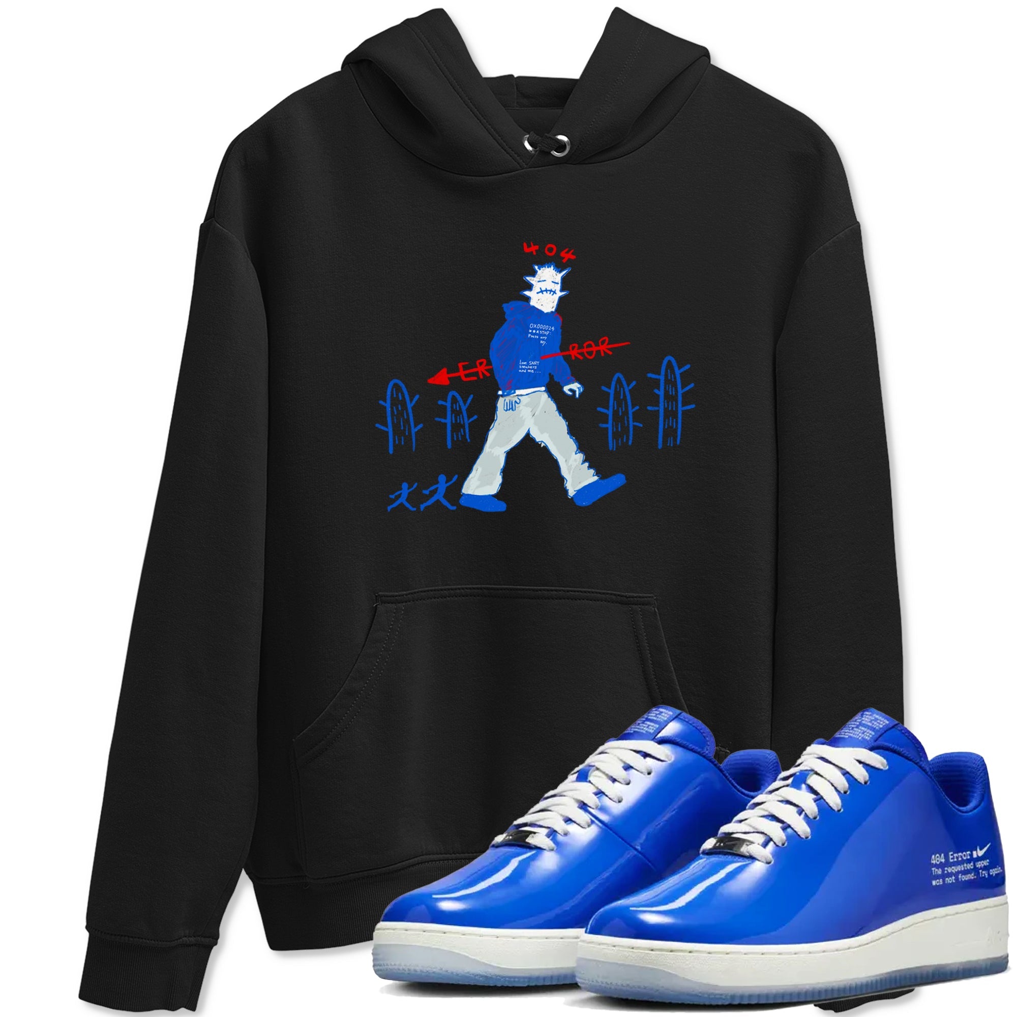 Air Force 1 404 Error shirt to match jordans Cactus Man sneaker tees Air Force 1 404 Error Drip Gear Zone unisex cotton Black 1 crew neck shirt