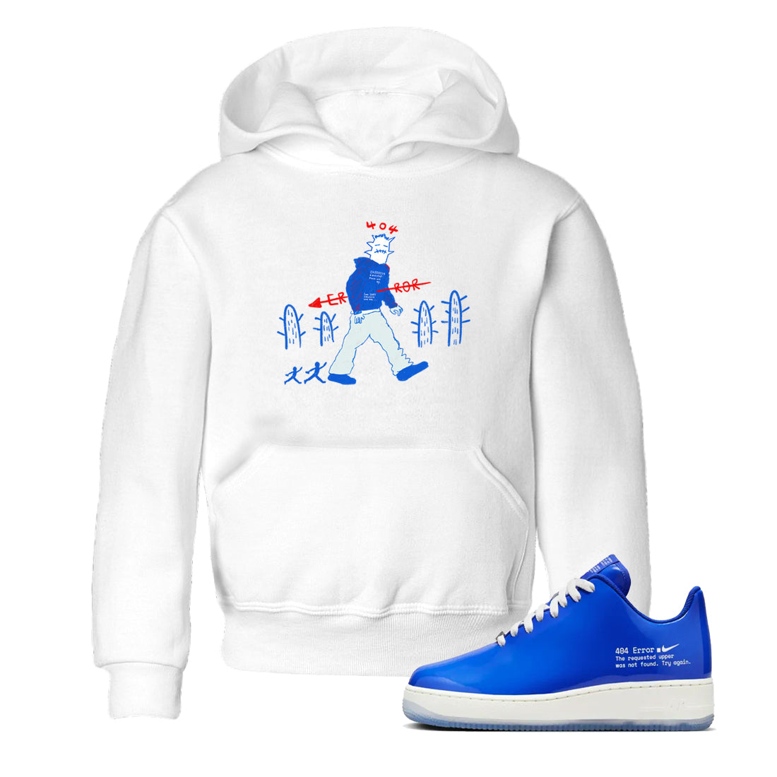 Air Force 1 404 Error shirt to match jordans Cactus Man sneaker tees Air Force 1 404 Error Drip Gear Zone baby toddler White 1 cotton Shirt