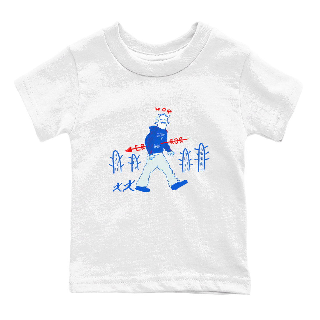 Air Force 1 404 Error shirt to match jordans Cactus Man sneaker tees Air Force 1 404 Error Drip Gear Zone baby toddler White 2 cotton Shirt