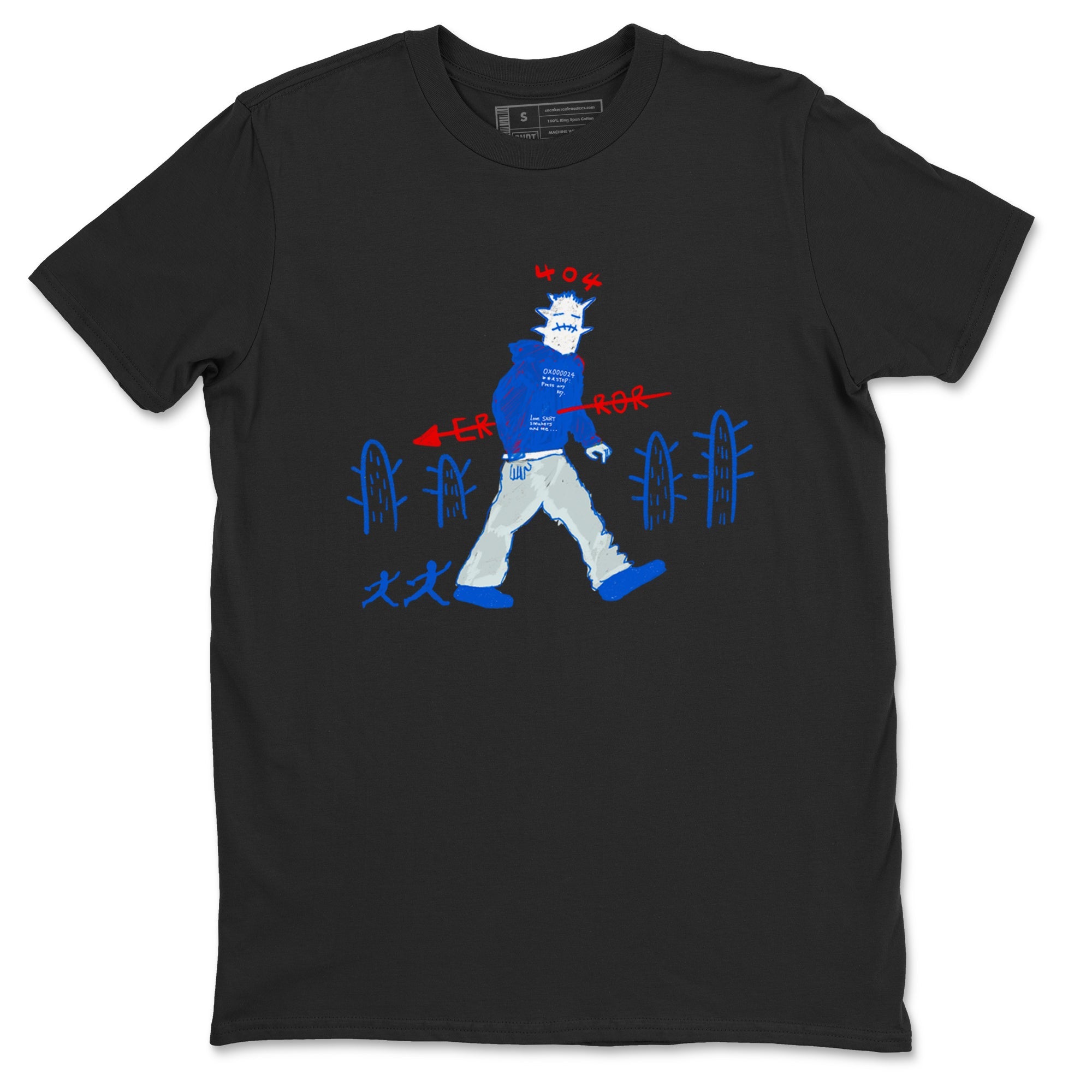 Air Force 1 404 Error shirt to match jordans Cactus Man sneaker tees Air Force 1 404 Error Drip Gear Zone unisex cotton Black 2 crew neck shirt