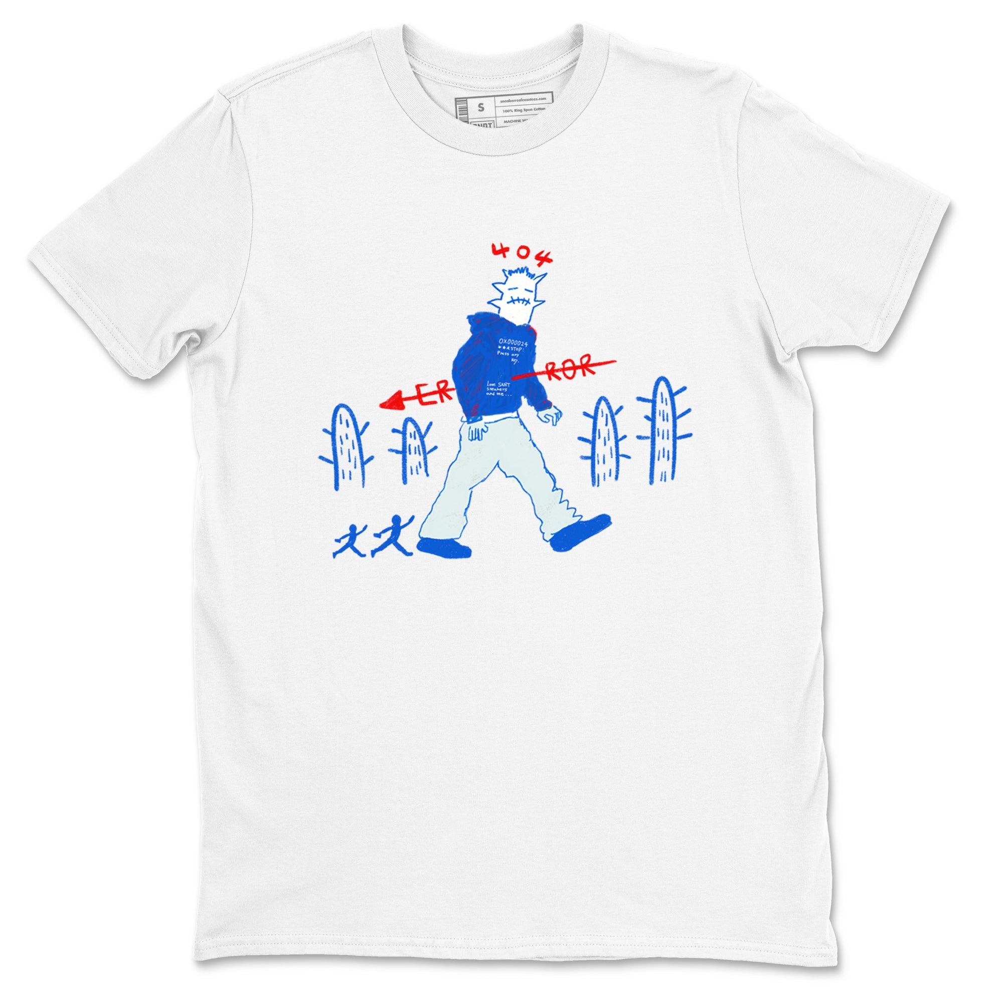 Air Force 1 404 Error shirt to match jordans Cactus Man sneaker tees Air Force 1 404 Error Drip Gear Zone unisex cotton White 2 crew neck shirt